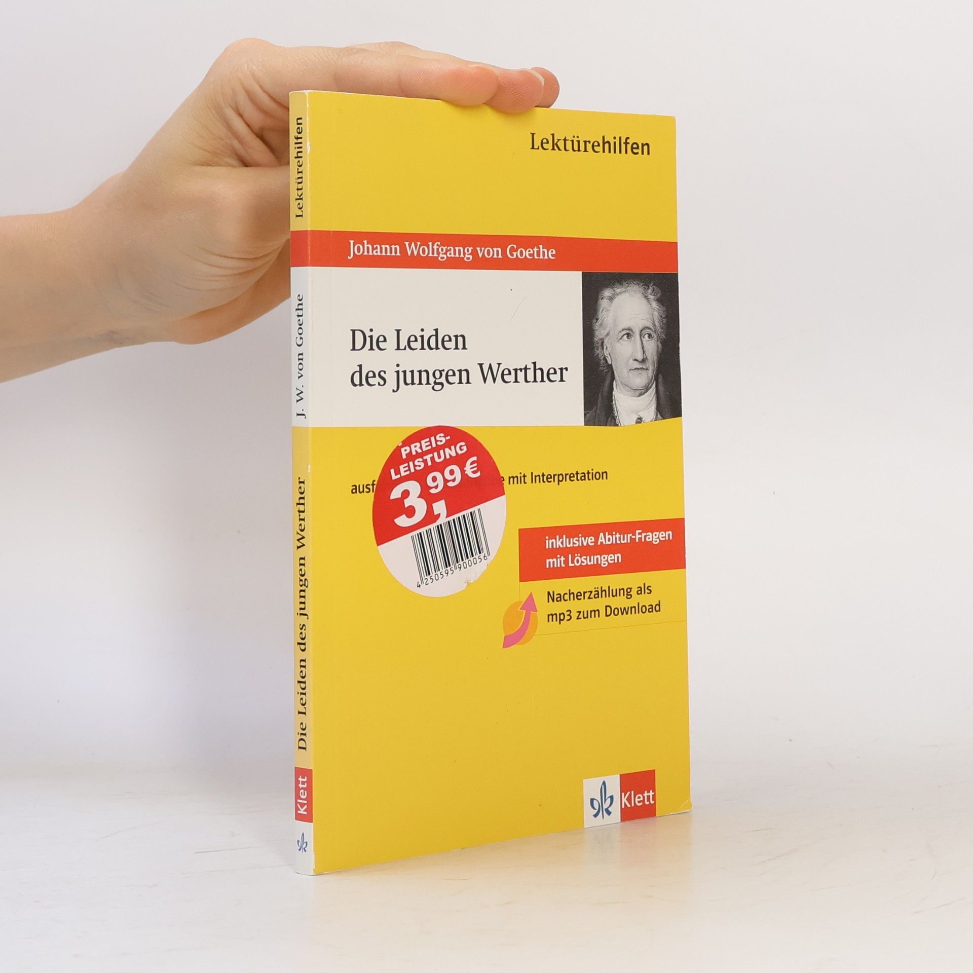 Thomas Siepmann Lektürehilfen Johann Wolfgang von Goethe, "Die Leiden des jungen Werther"