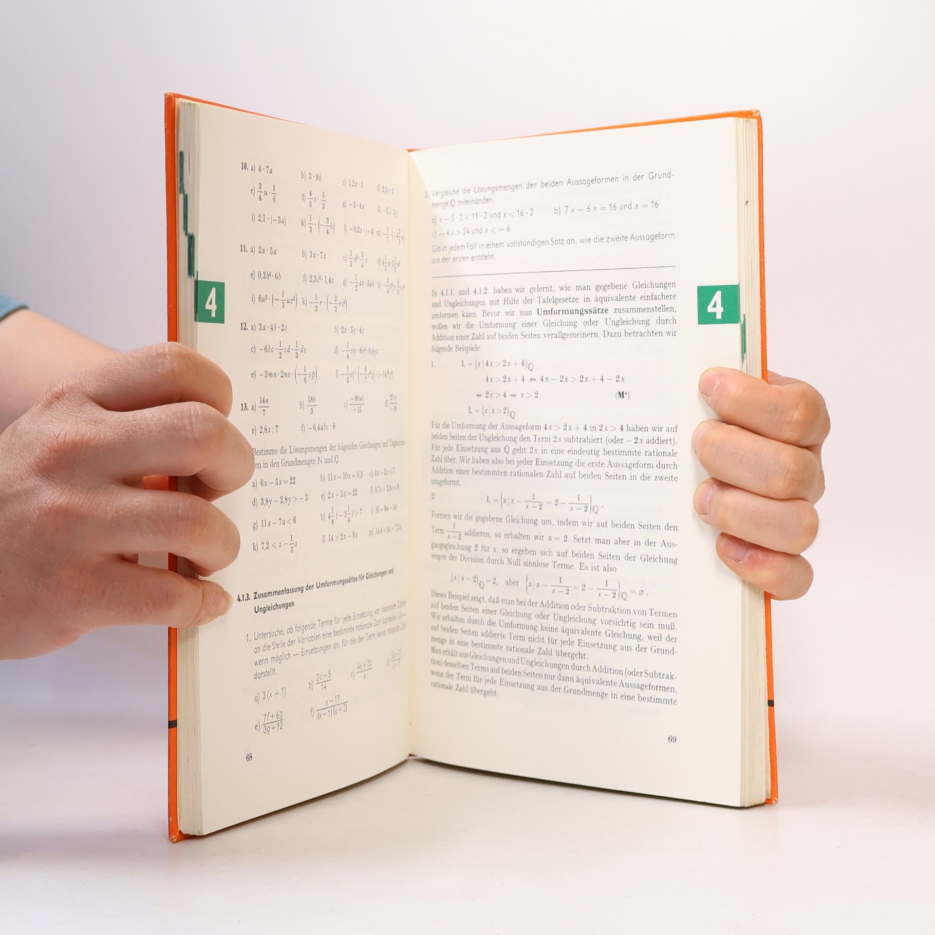 Walter Hänke Einführung in die Mathematik für allgemeine Schulen Algebra 1