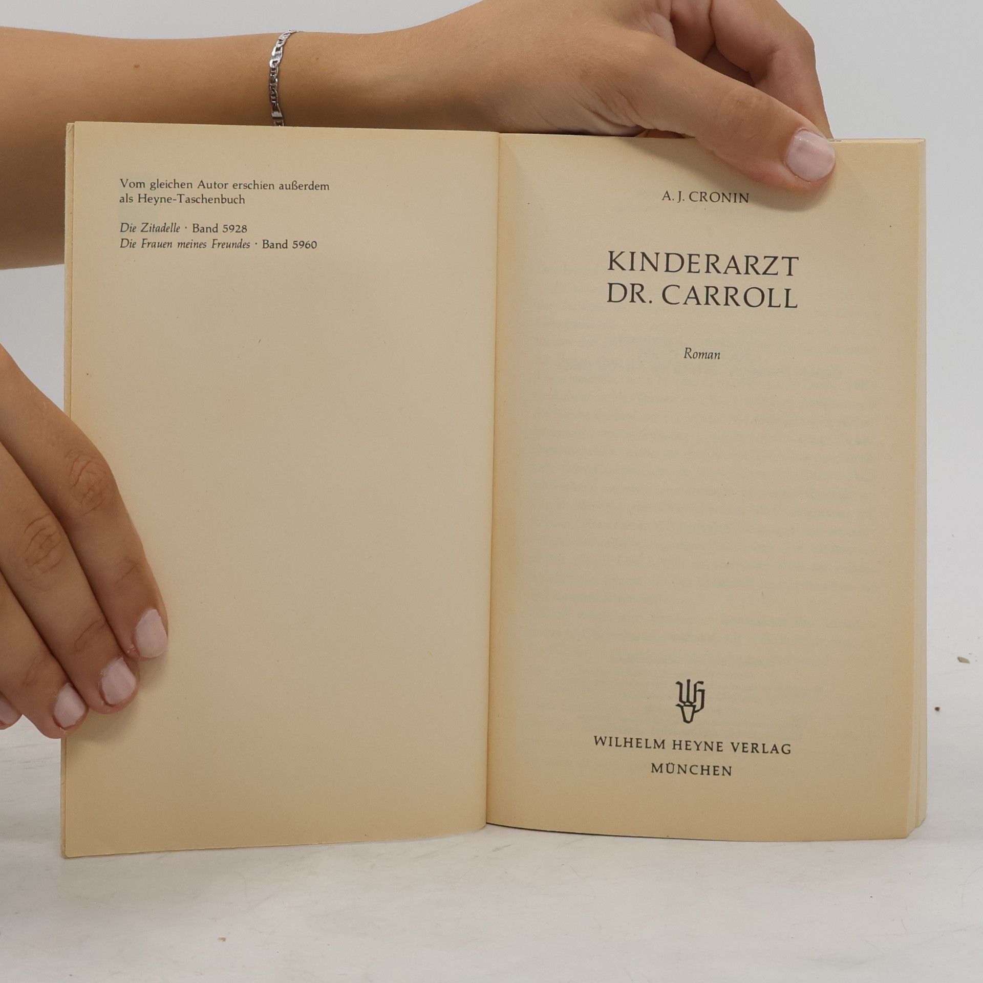 Archibald Joseph Cronin Kinderarzt Dr. Carroll