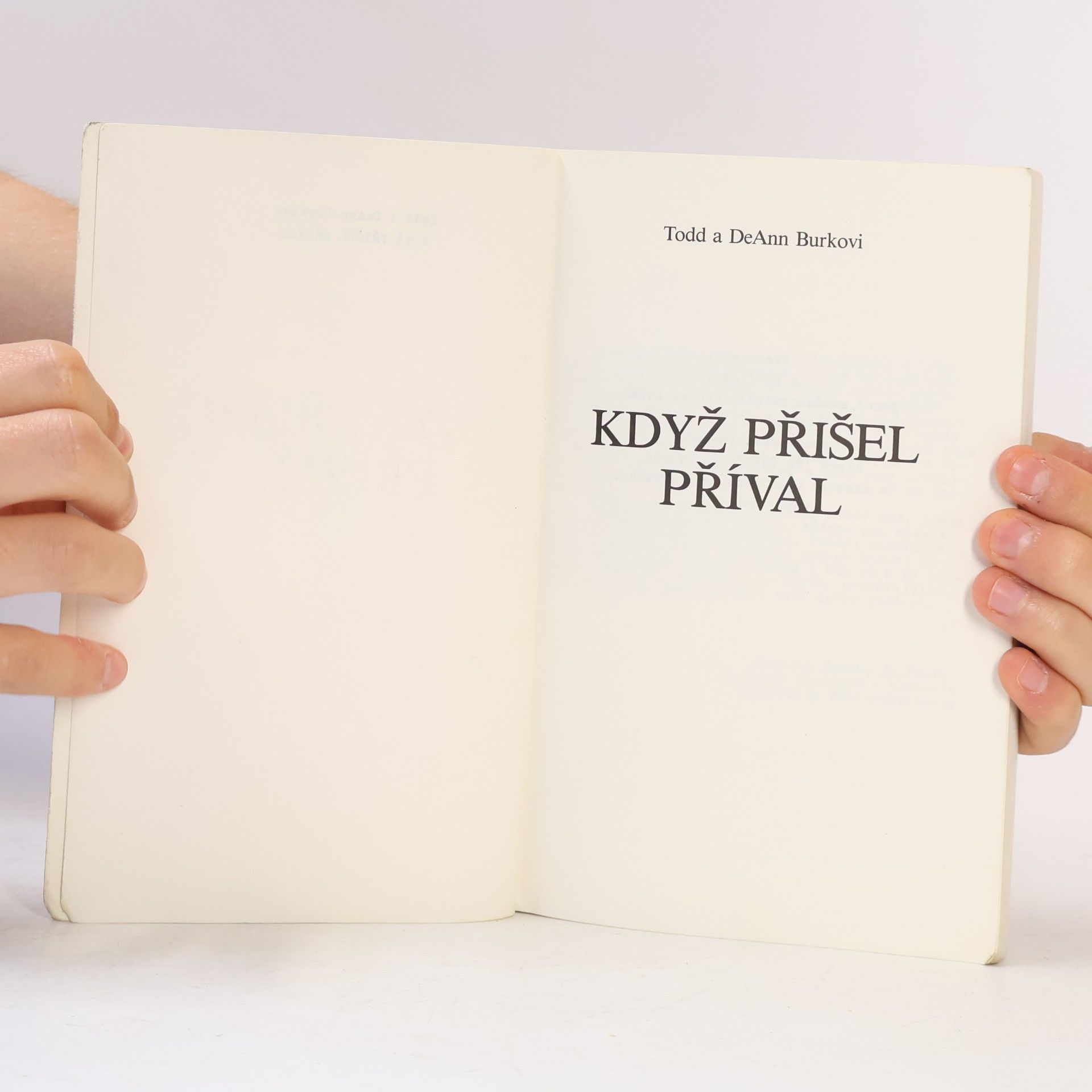 Todd Burke Když přišel příval
