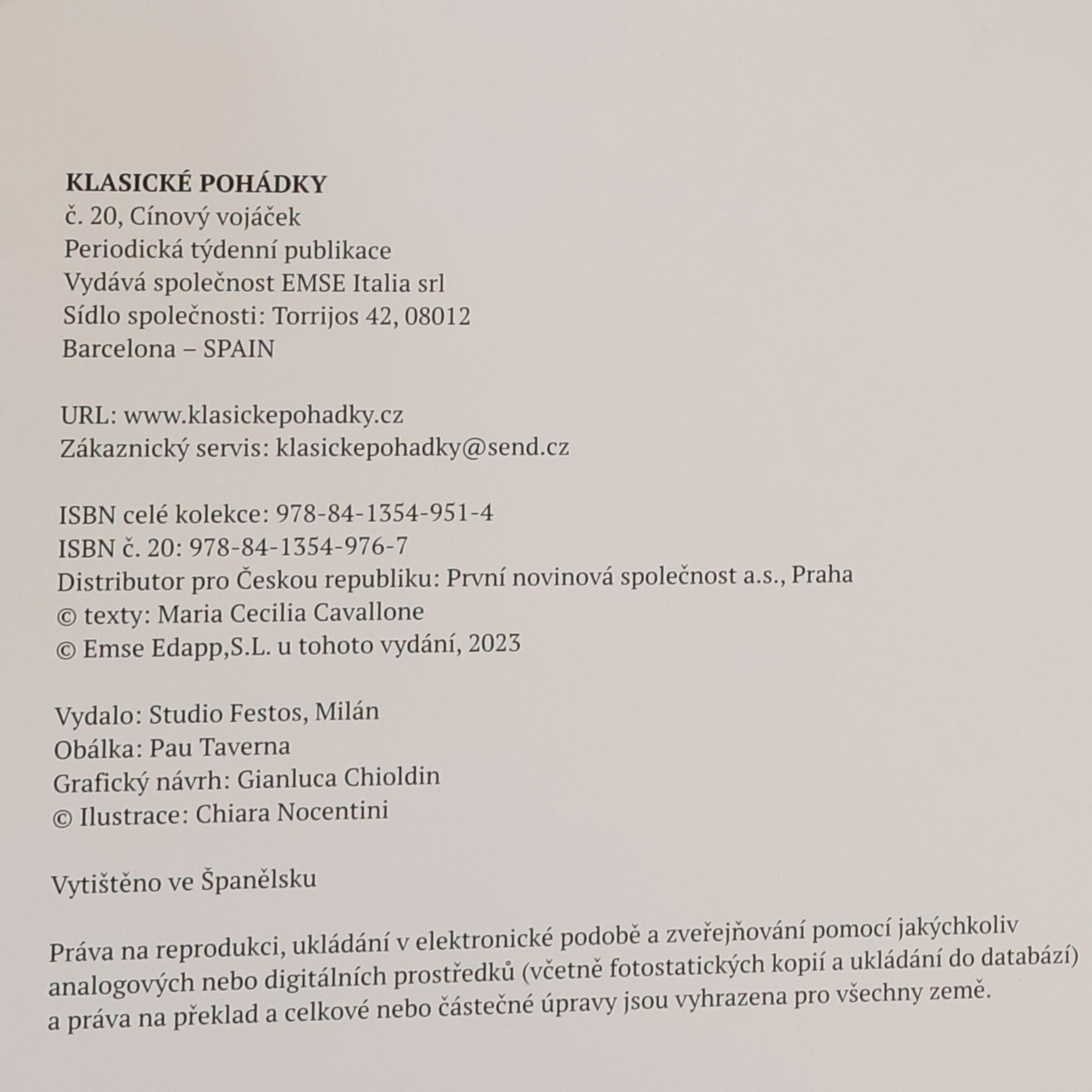 Kolektiv autorů Klasické pohádky. Cínový vojáček