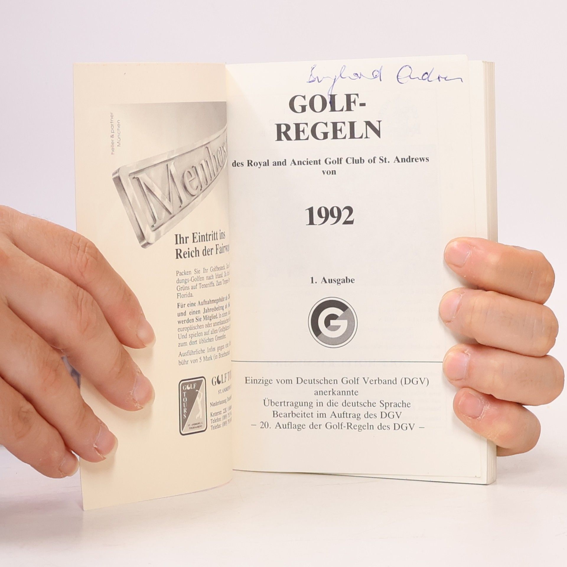 Collectif d'auteurs Golf-Regeln 1992