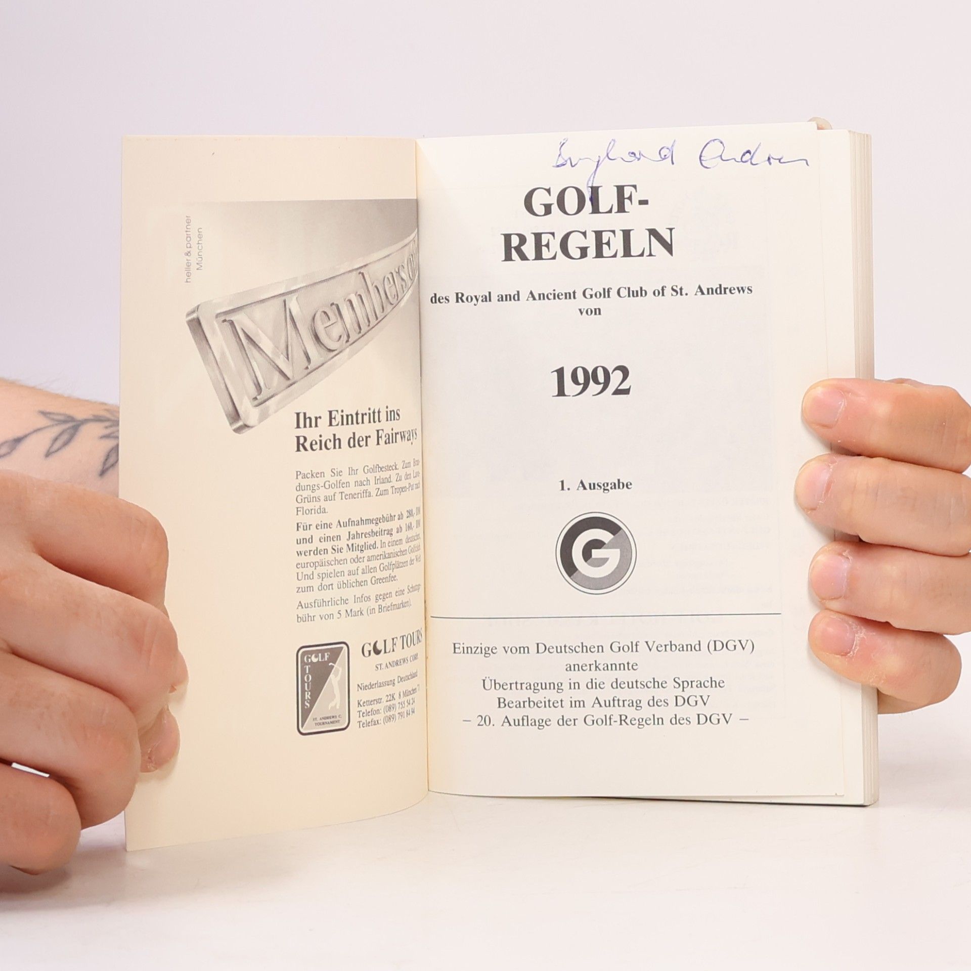 Collectif d'auteurs Golf-Regeln 1992