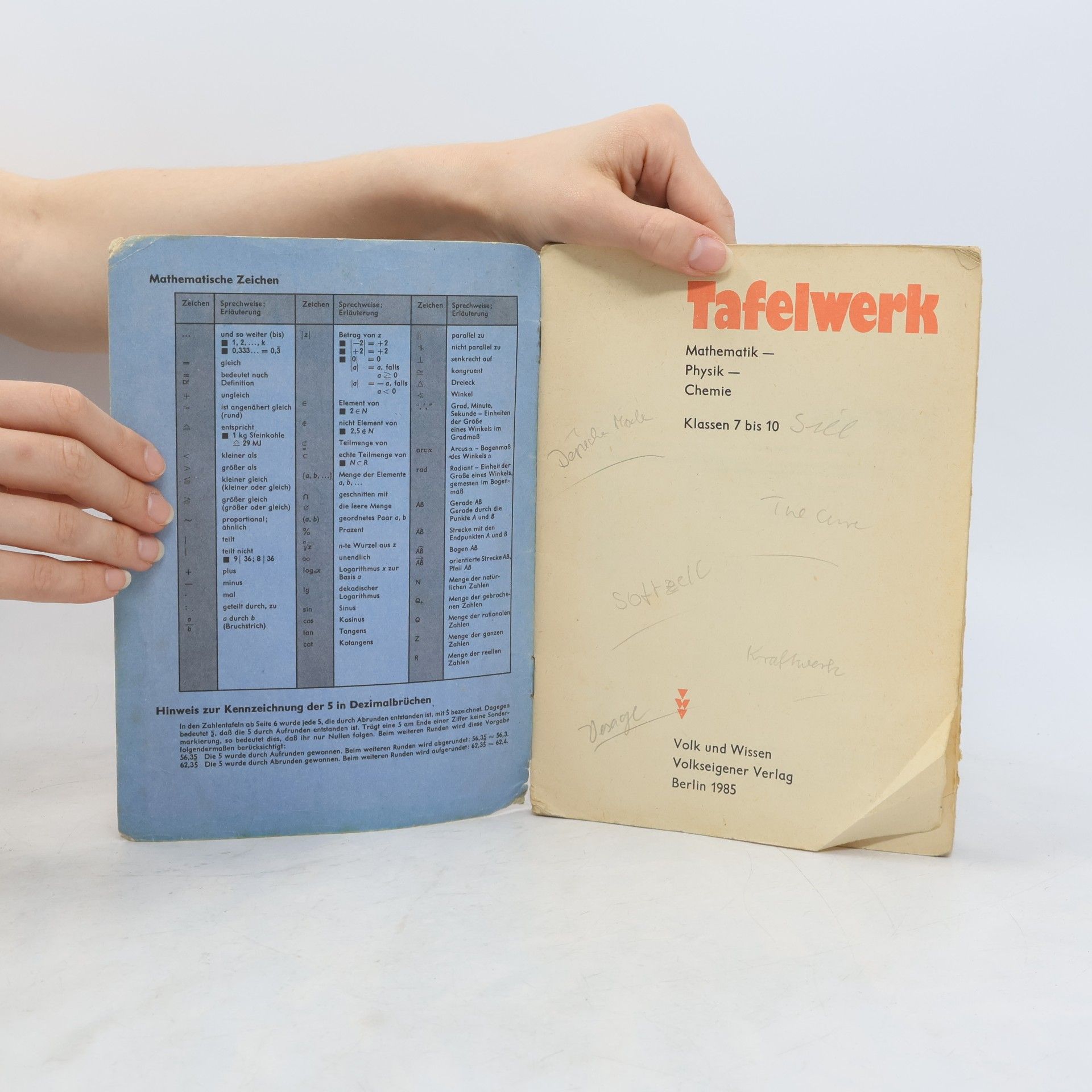 Kolektiv autorů Tafelwerk. Mathematik-Physik-Chemie