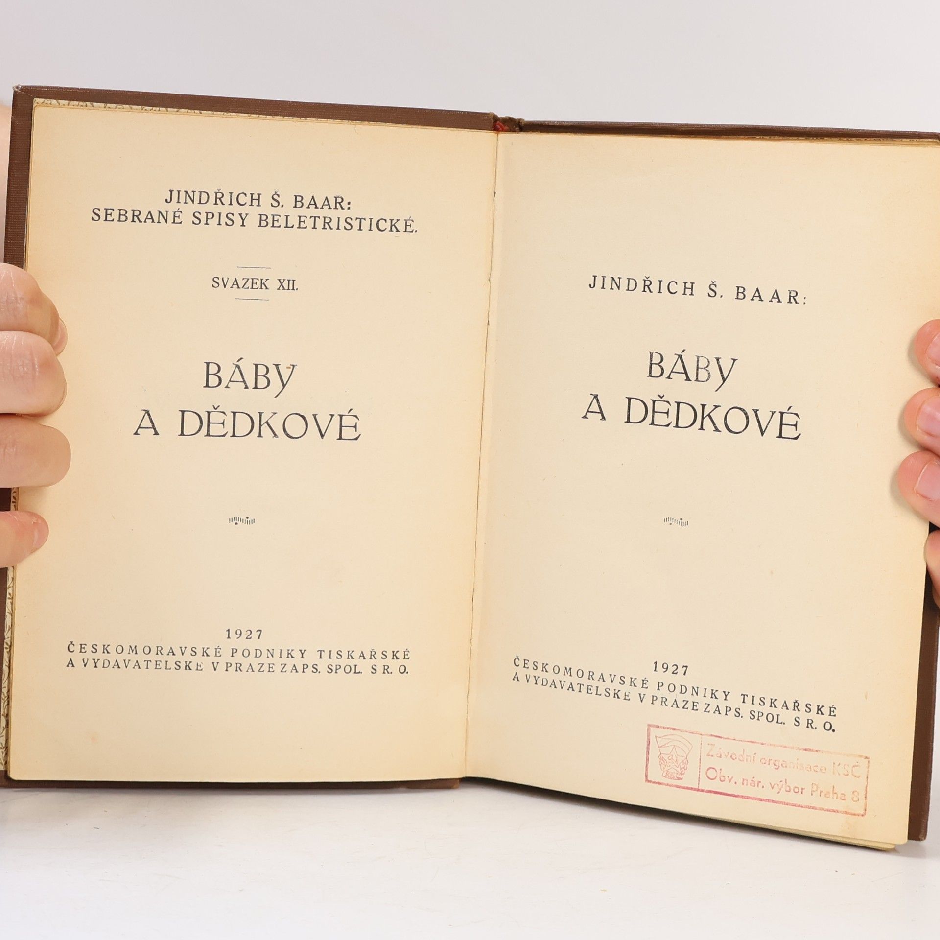 Jindřich Šimon Baar Báby a dědkové