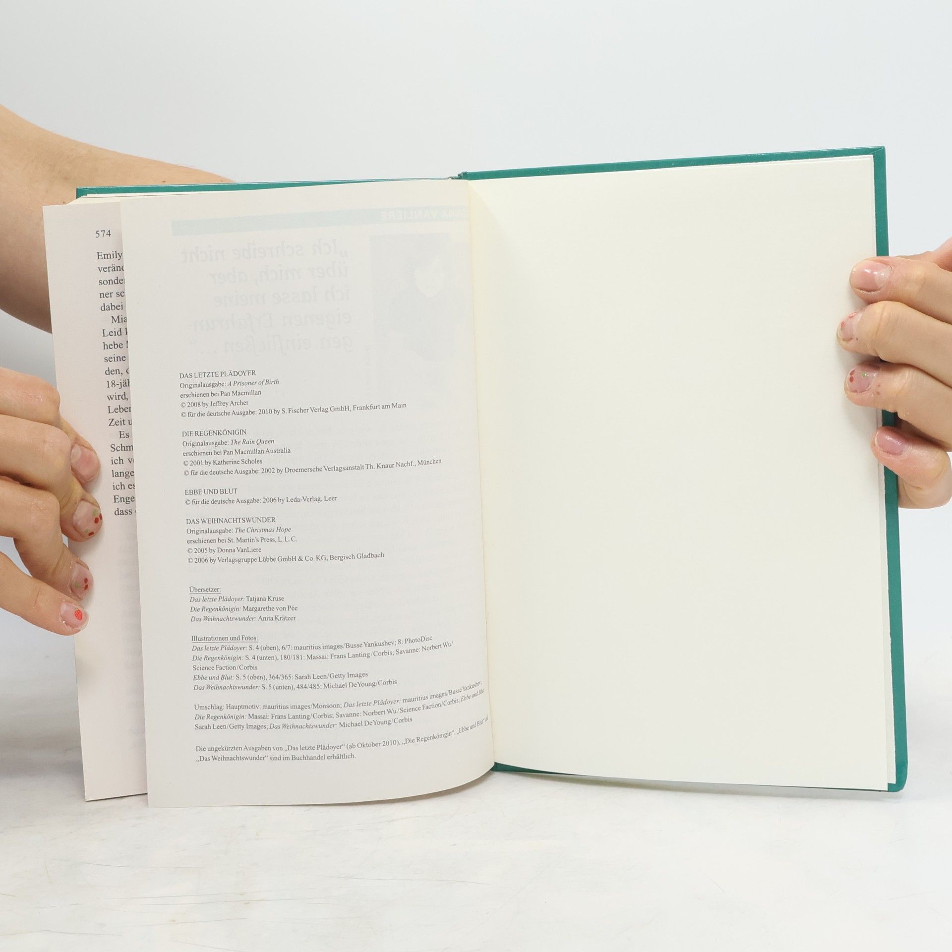 Collectif d'auteurs Reader's Digest Auswahlbücher Das letzte Plädoyer Die Regenkönigin Ebbe und Blut Das Weihnachtswunder