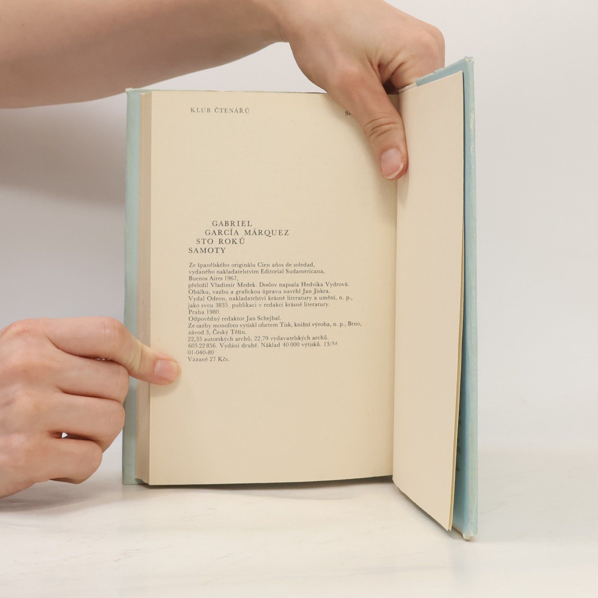 Gabriel García Márquez Sto roků samoty