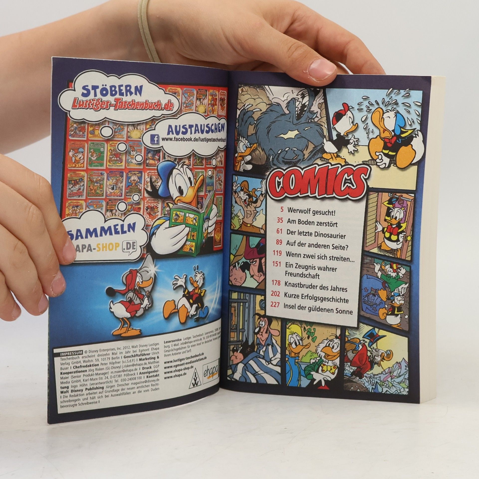Walt Disney Lustiges Taschenbuch 426. Am Boden Zebstöbt