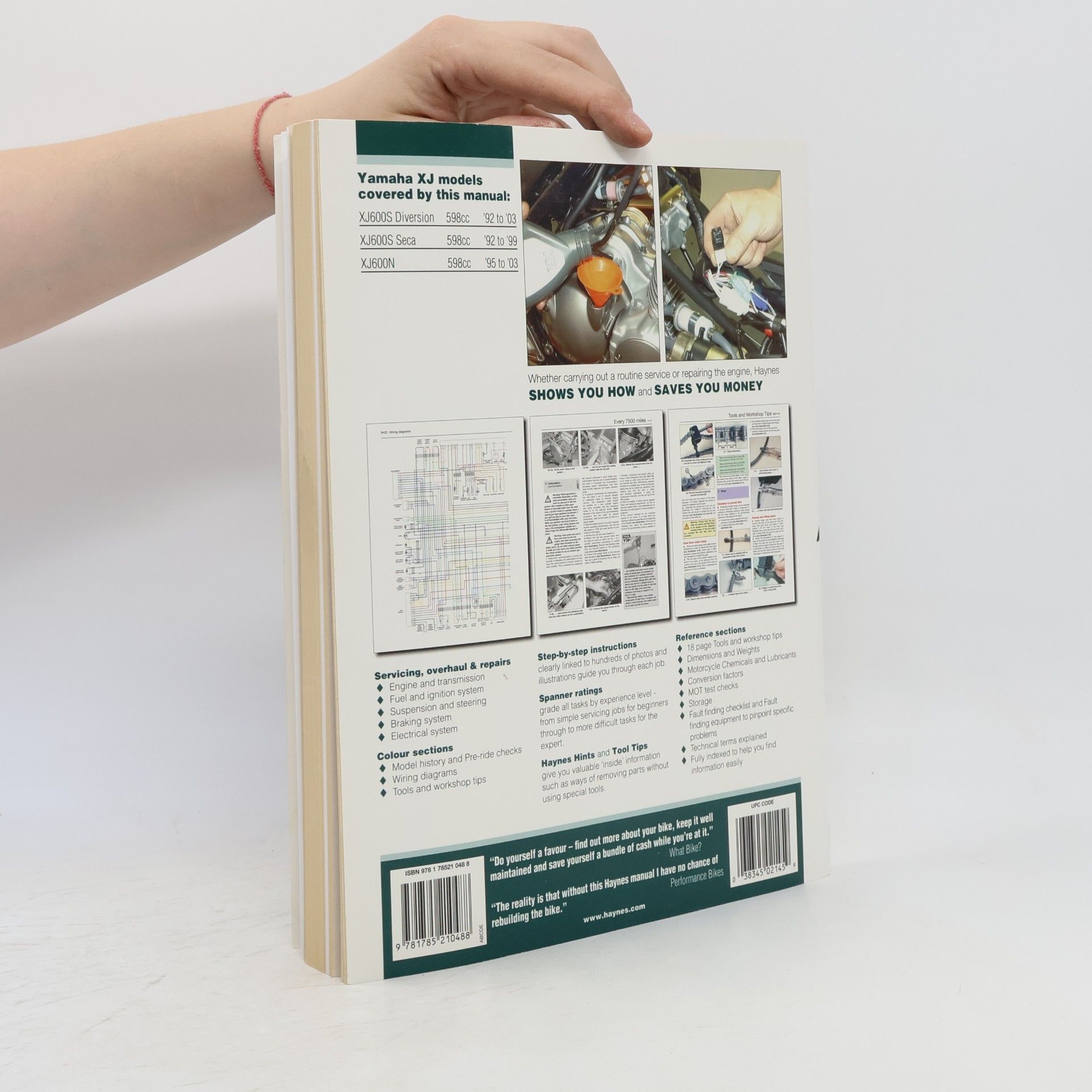 Haynes Publishing Haynes Service & Repair Manual: Yamaha XJ600S (Diversion, Seca II) And XJ600N Four: '92 to '03, '95 to '03