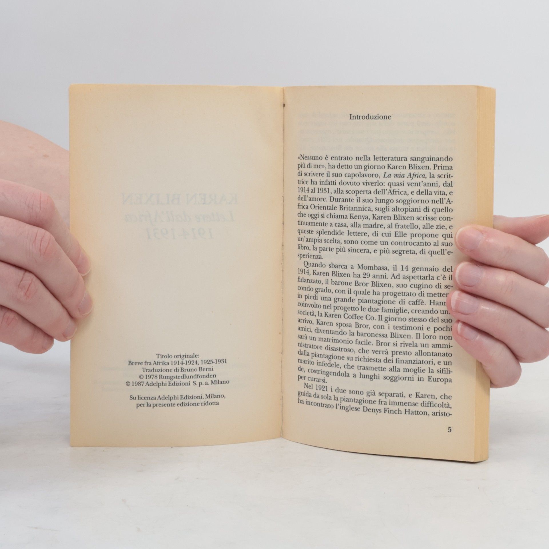 Karen Blixen Lettere dall’Africa 1914-1931