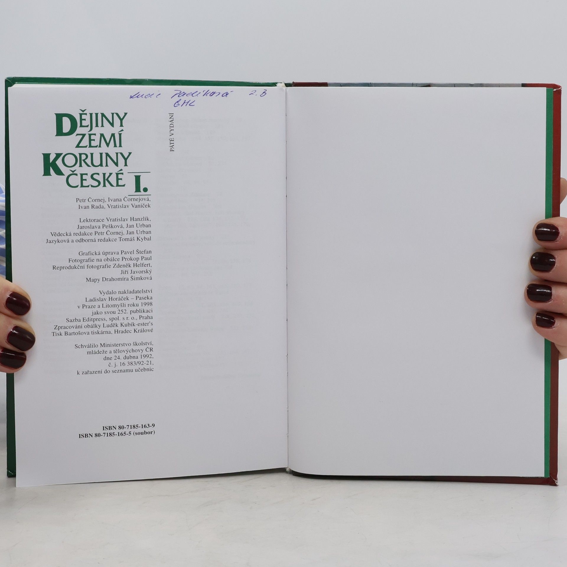 Ivan Řáda Dějiny zemí koruny české I.