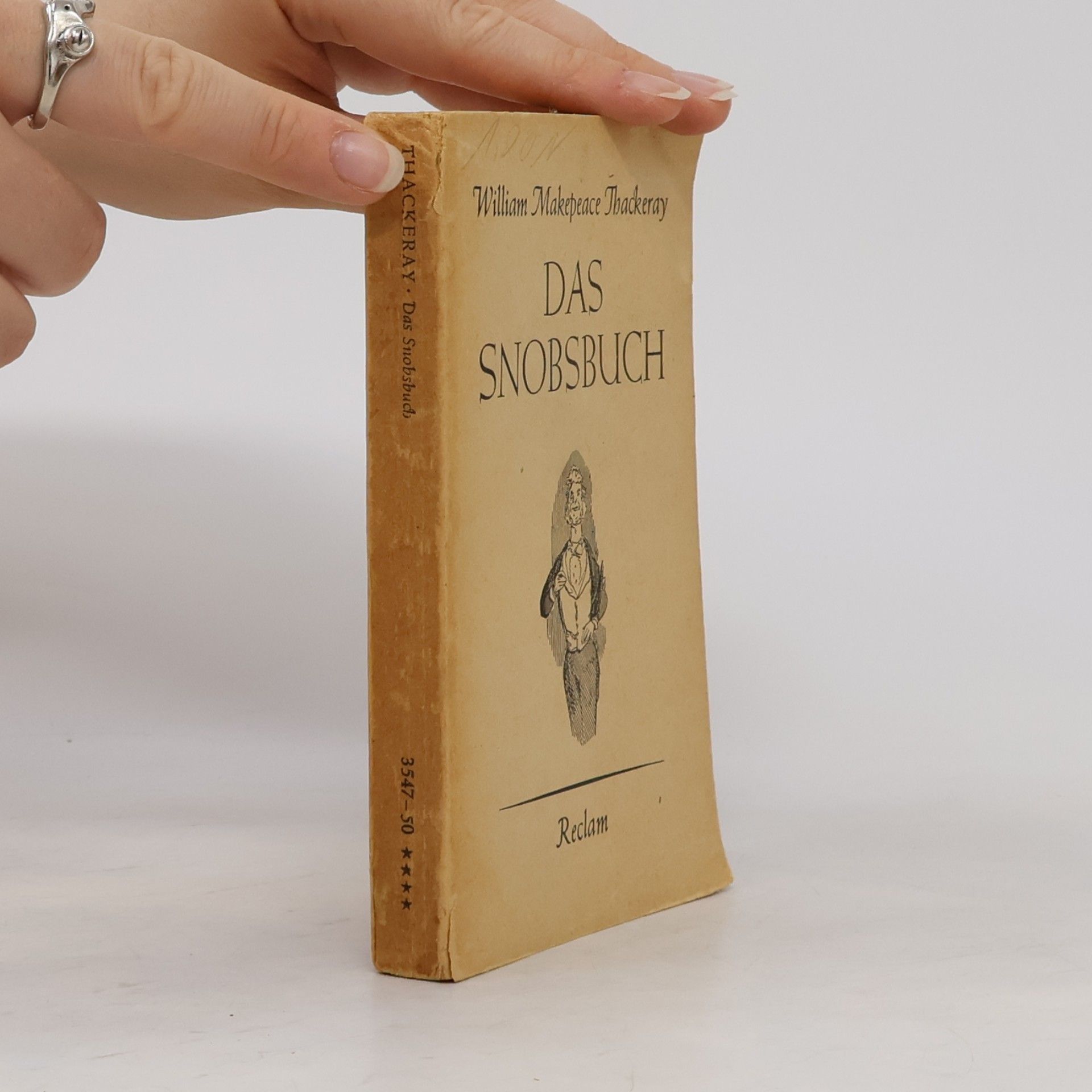 William Makepeace Thackeray Das Snobsbuch