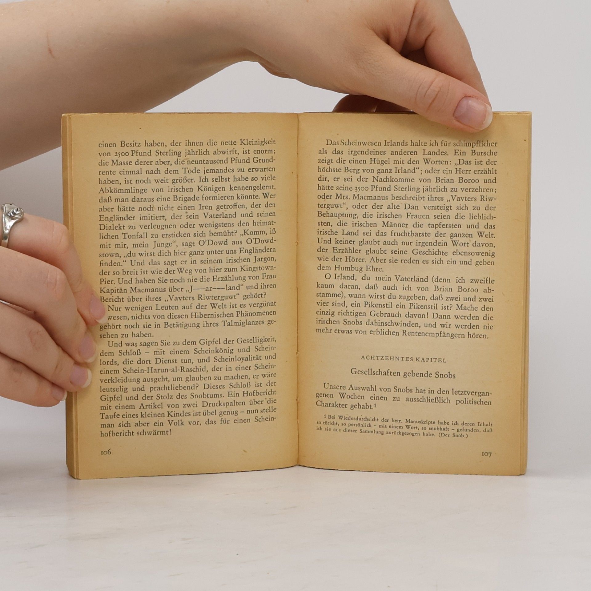 William Makepeace Thackeray Das Snobsbuch