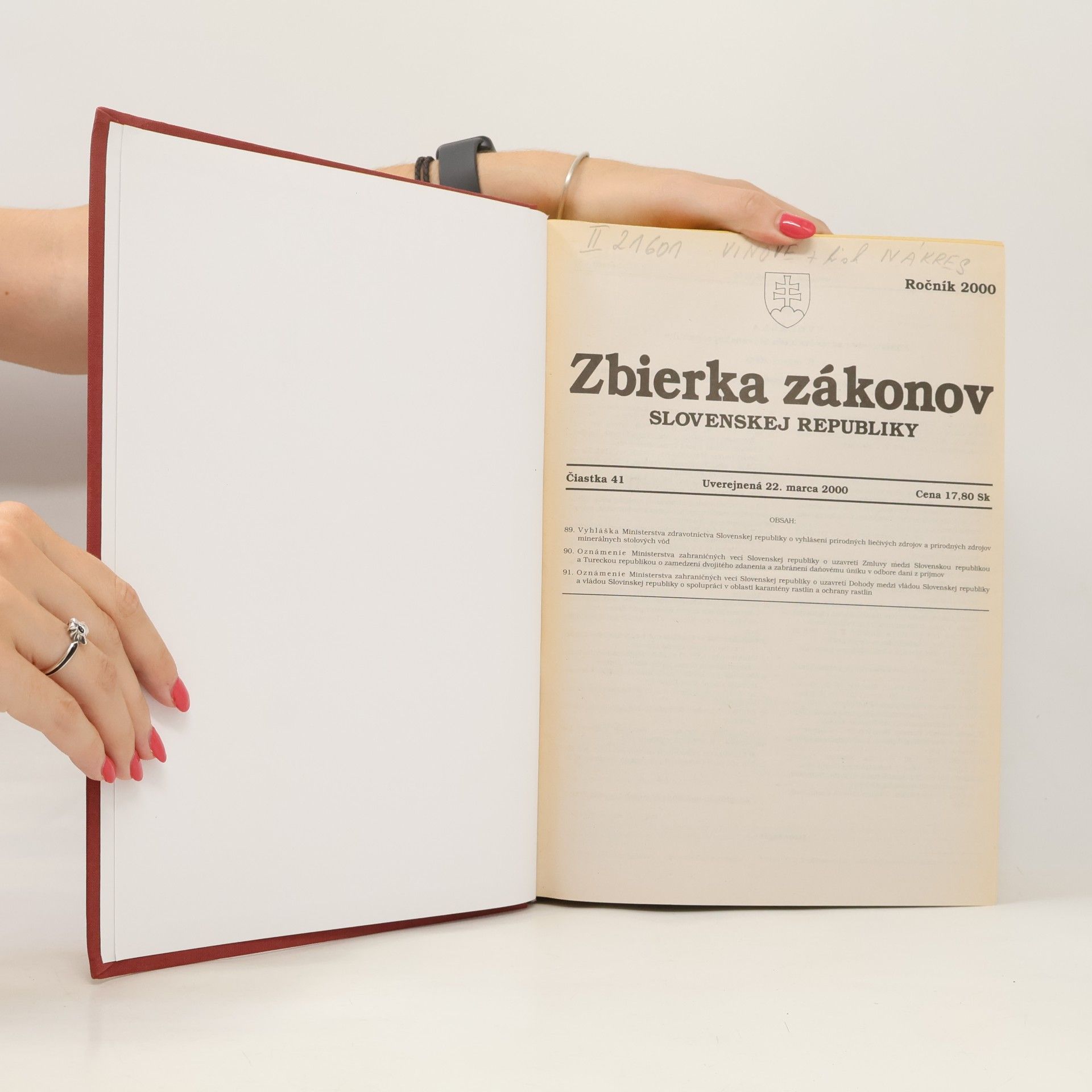 Collectif d'auteurs Zbierka zákonov Slovenskej republiky, ročník 2000