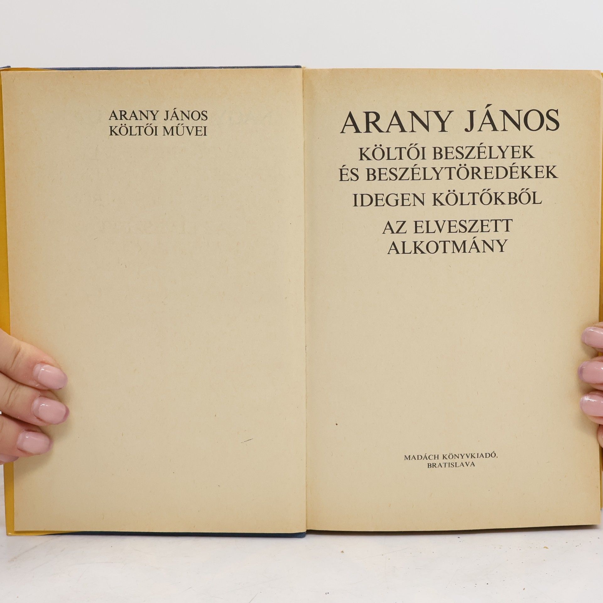 János Arany Költöi müvei 2