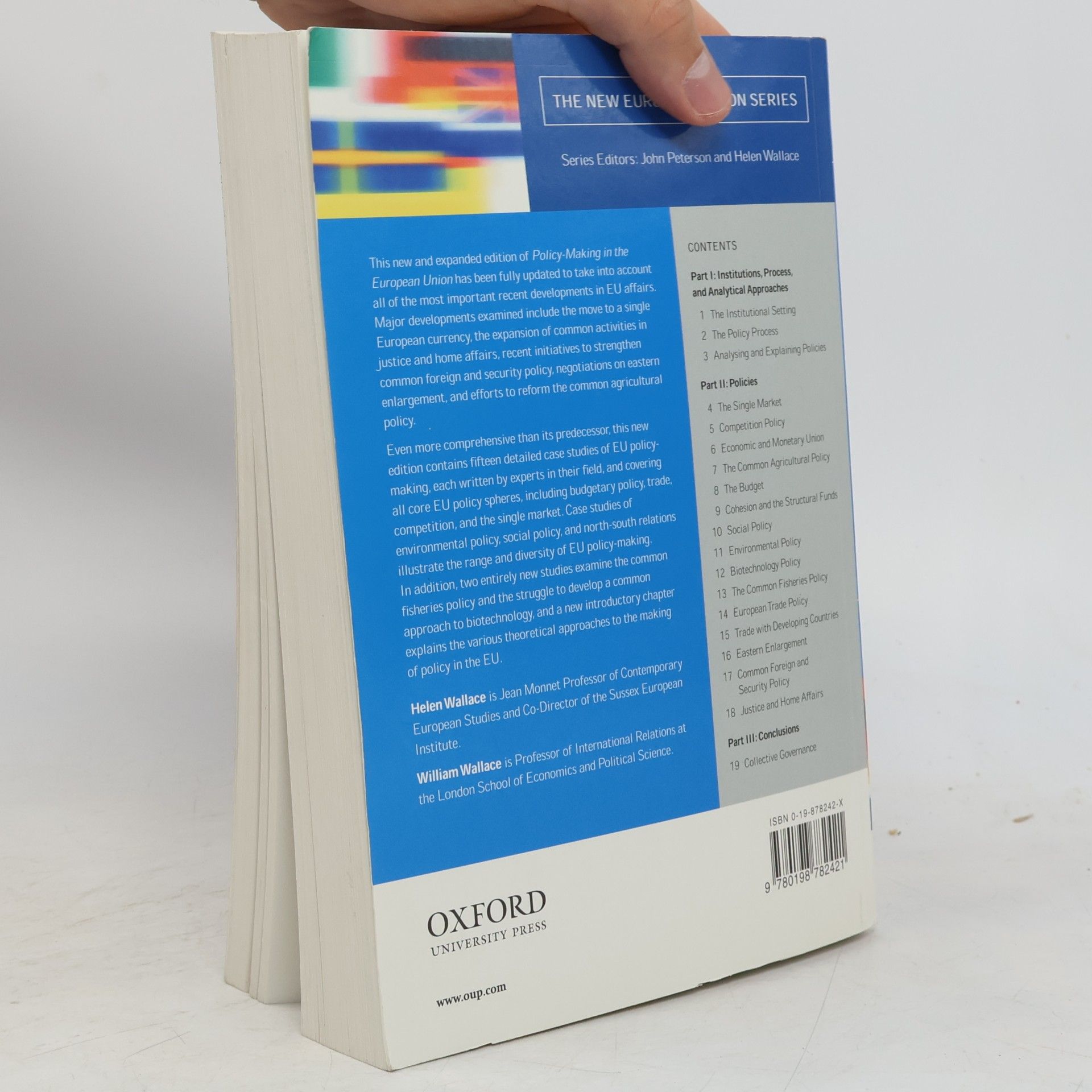 William Wallace Policy-making in the European Union (4th edition)