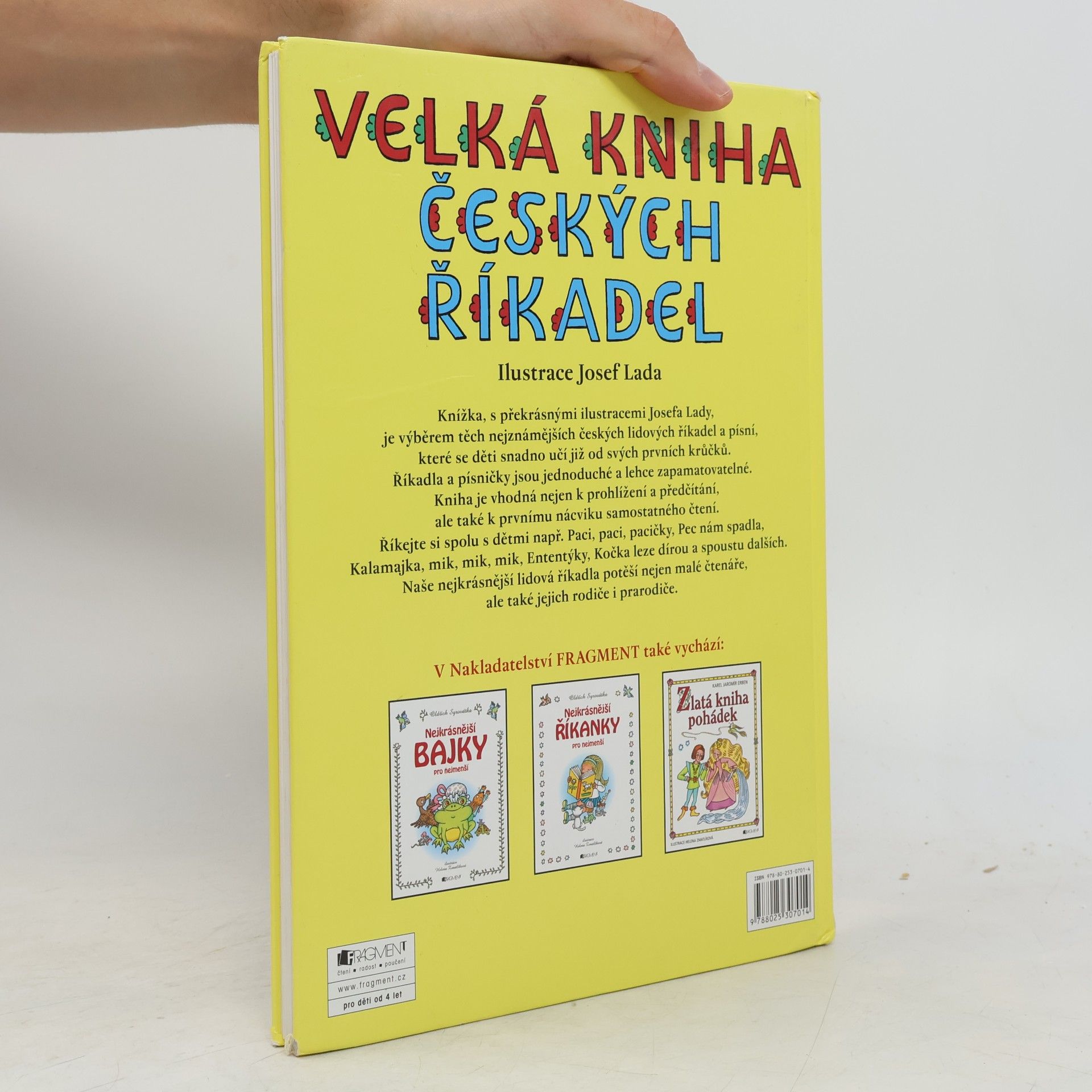 Josef Lada Velká kniha českých říkadel : říkadla, písničky, rozpočítadla