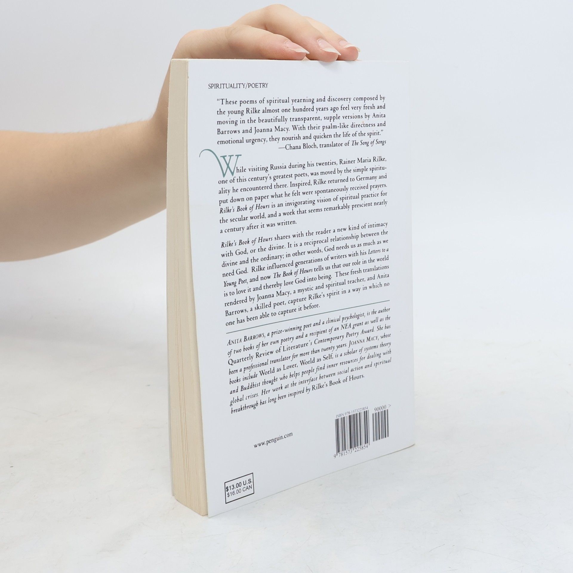 Anita Barrows Rilke's Book of Hours