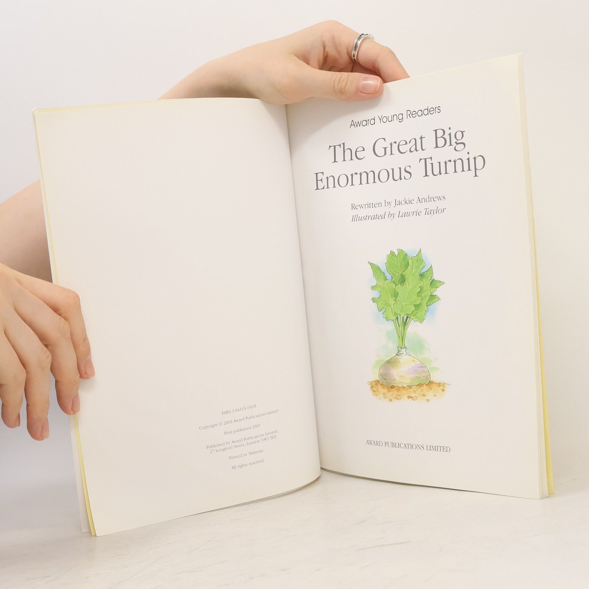 Anna Award Award Young Readers: The Great Big Enormous Turnip