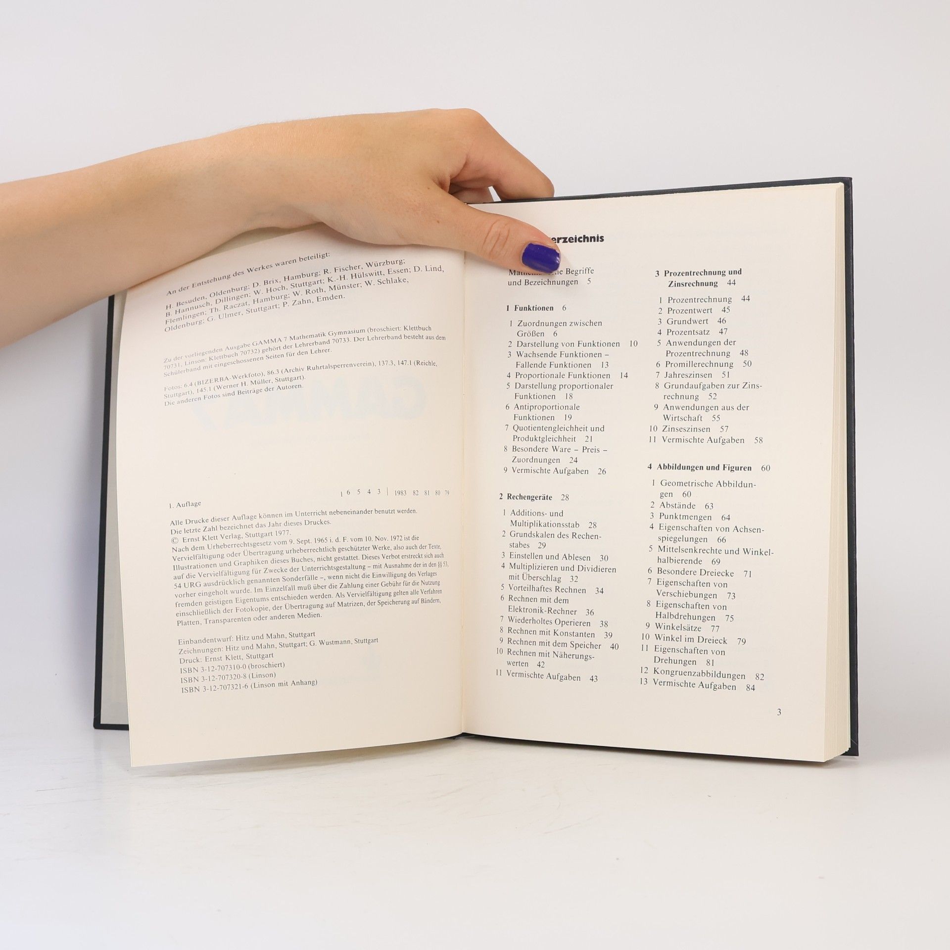 Various authors Mathematisches Unterrichtswerk Gamma - Mathematik für Gymnasien