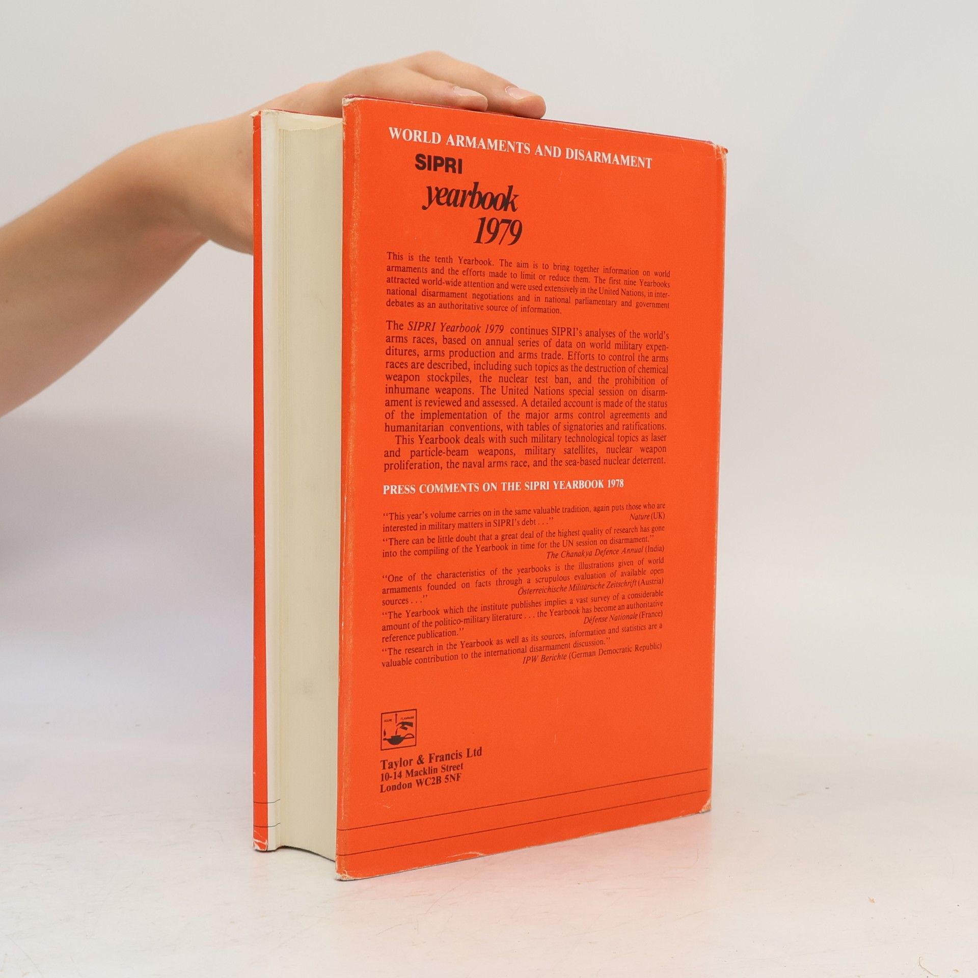 Bhupendra Jasani Sipri Yearbook - 1979: World Armaments and Disarmament