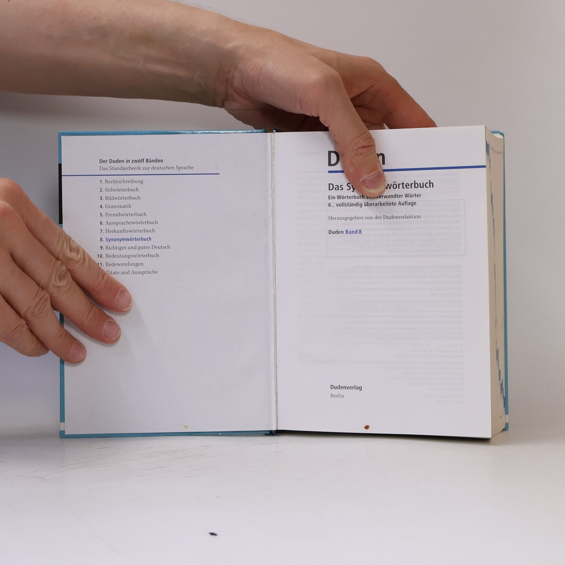 Autorenkollektiv Duden 8. Das Synonymwörterbuch. Ein Wörterbuch sinnverwandter Wörter