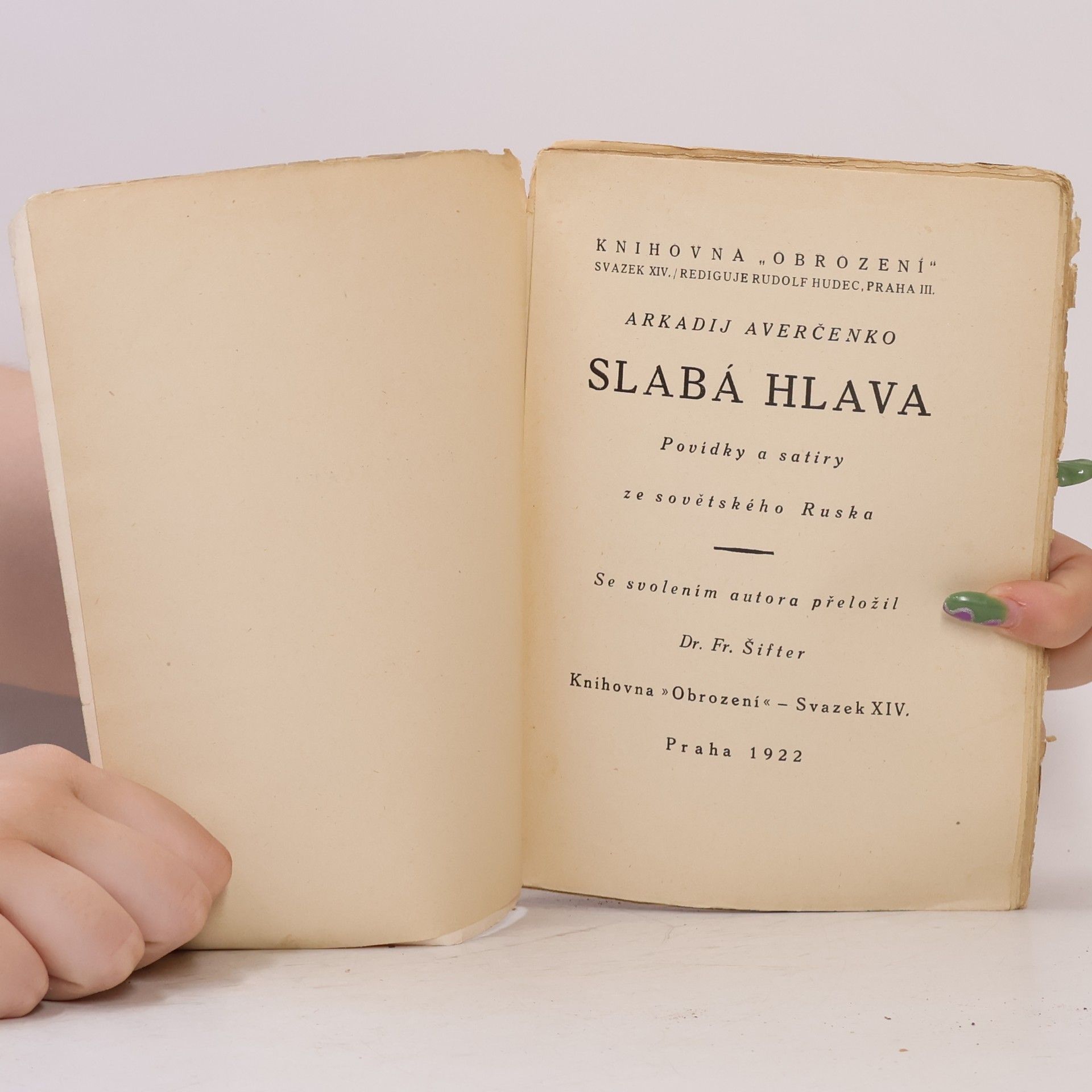 Arkadij Timofejevič Averčenko Slabá hlava