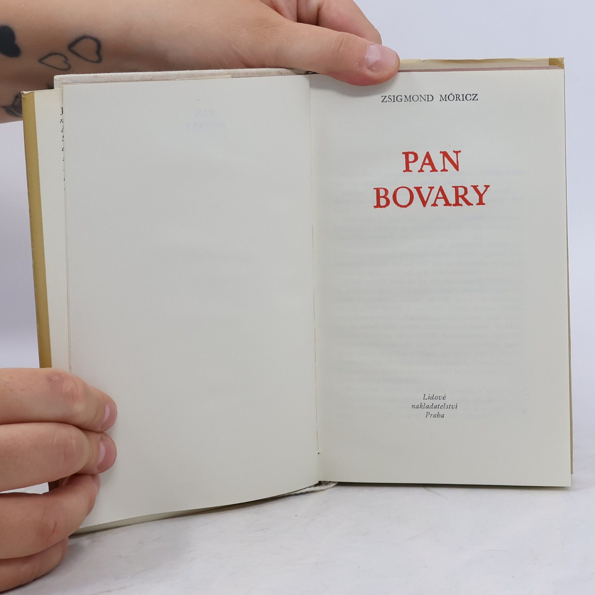 Zsigmond Móricz Pan Bovary