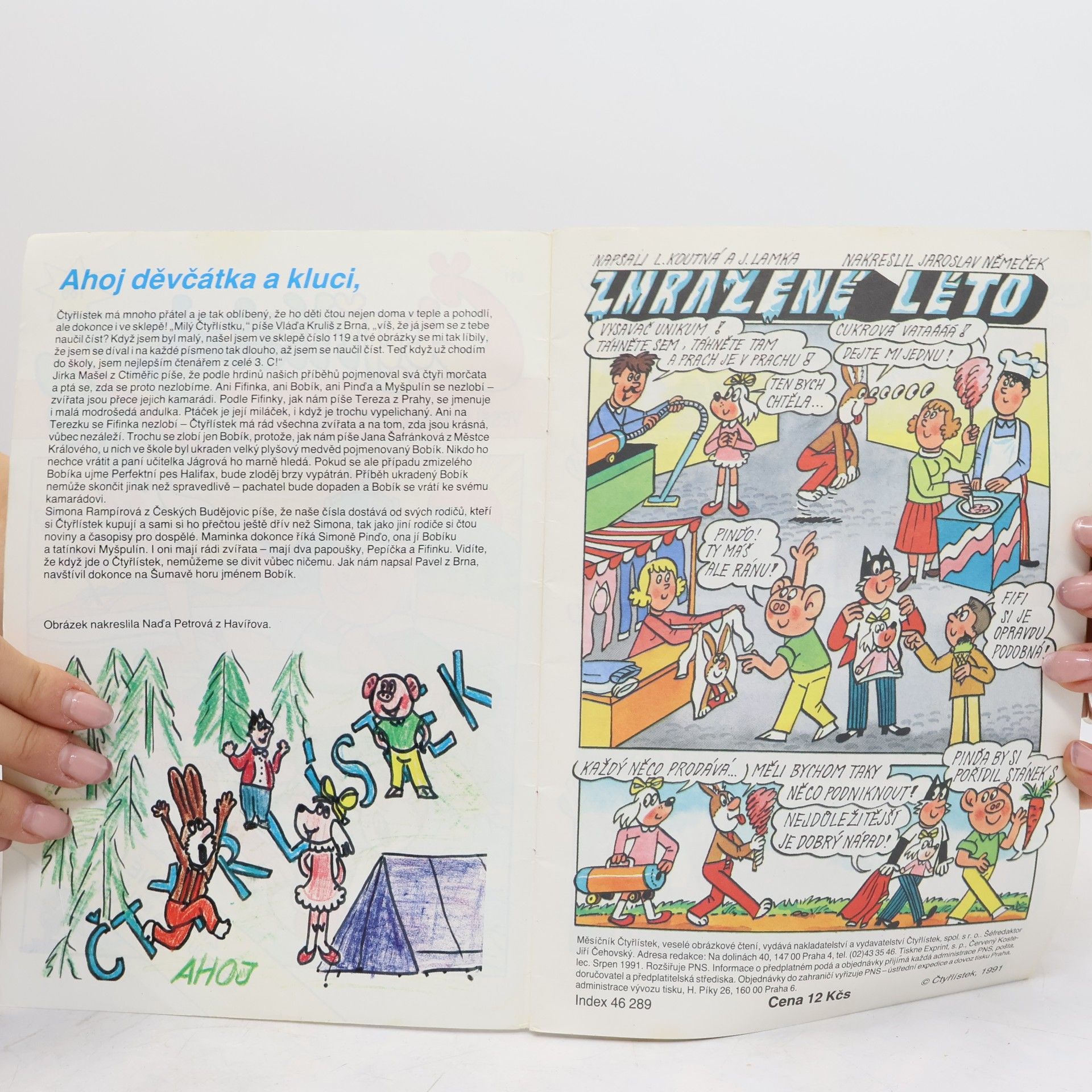 Collectif d'auteurs Čtyřlístek 186, 8/1991