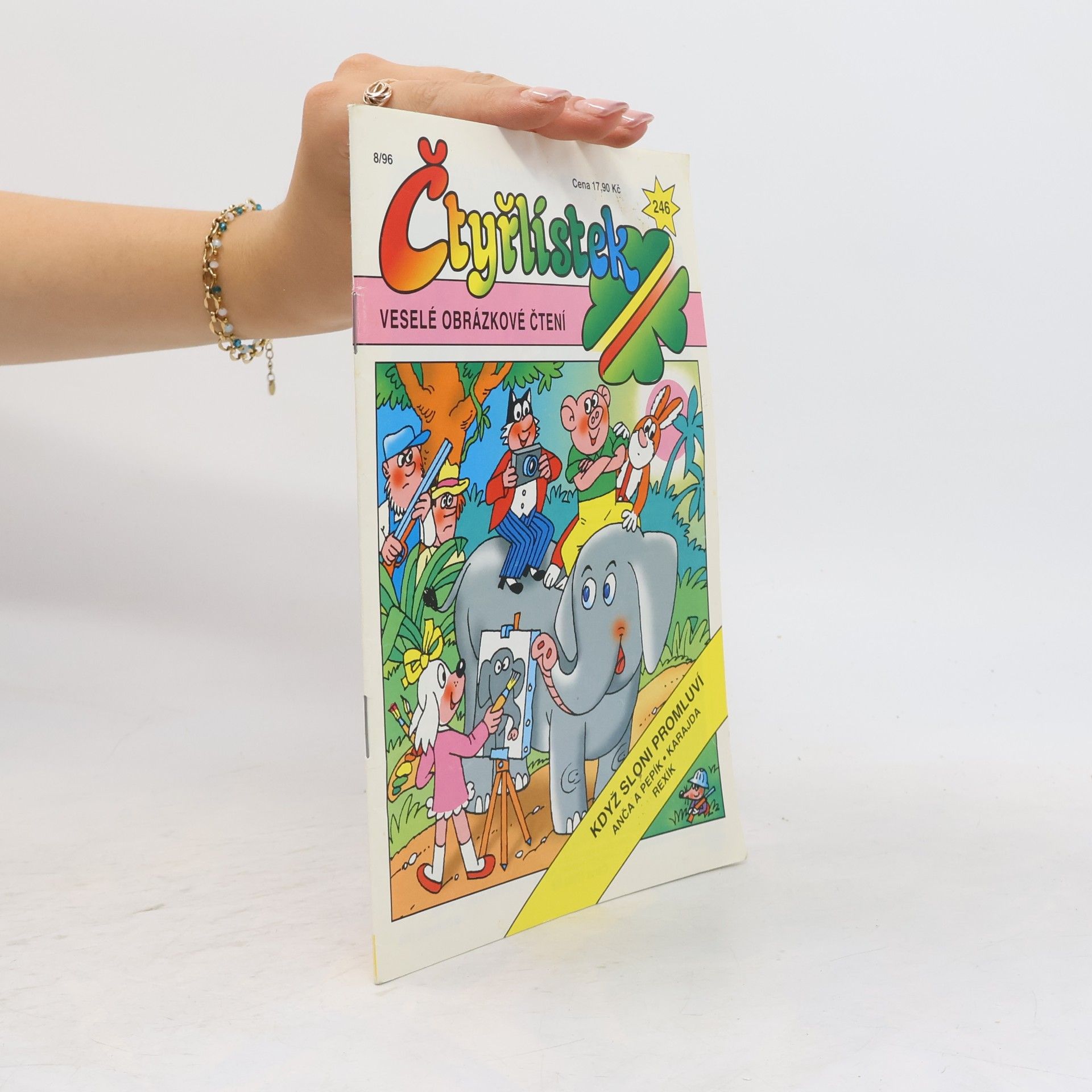 Collectif d'auteurs Čtyřlístek 8/96. Číslo 246. Když sloni promluví