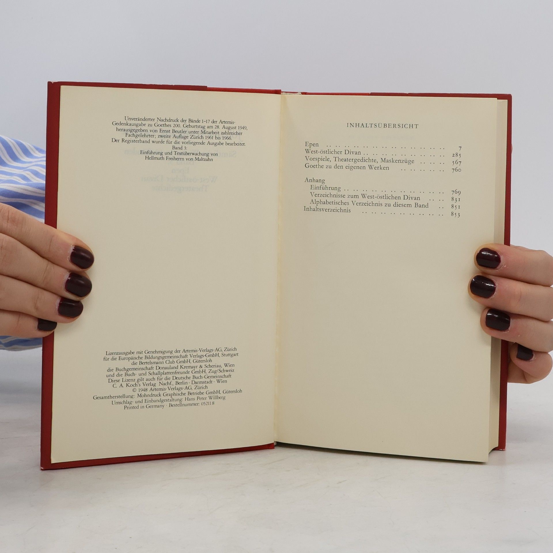 Johann Wolfgang von Goethe Goethe Sämtliche Werke 3