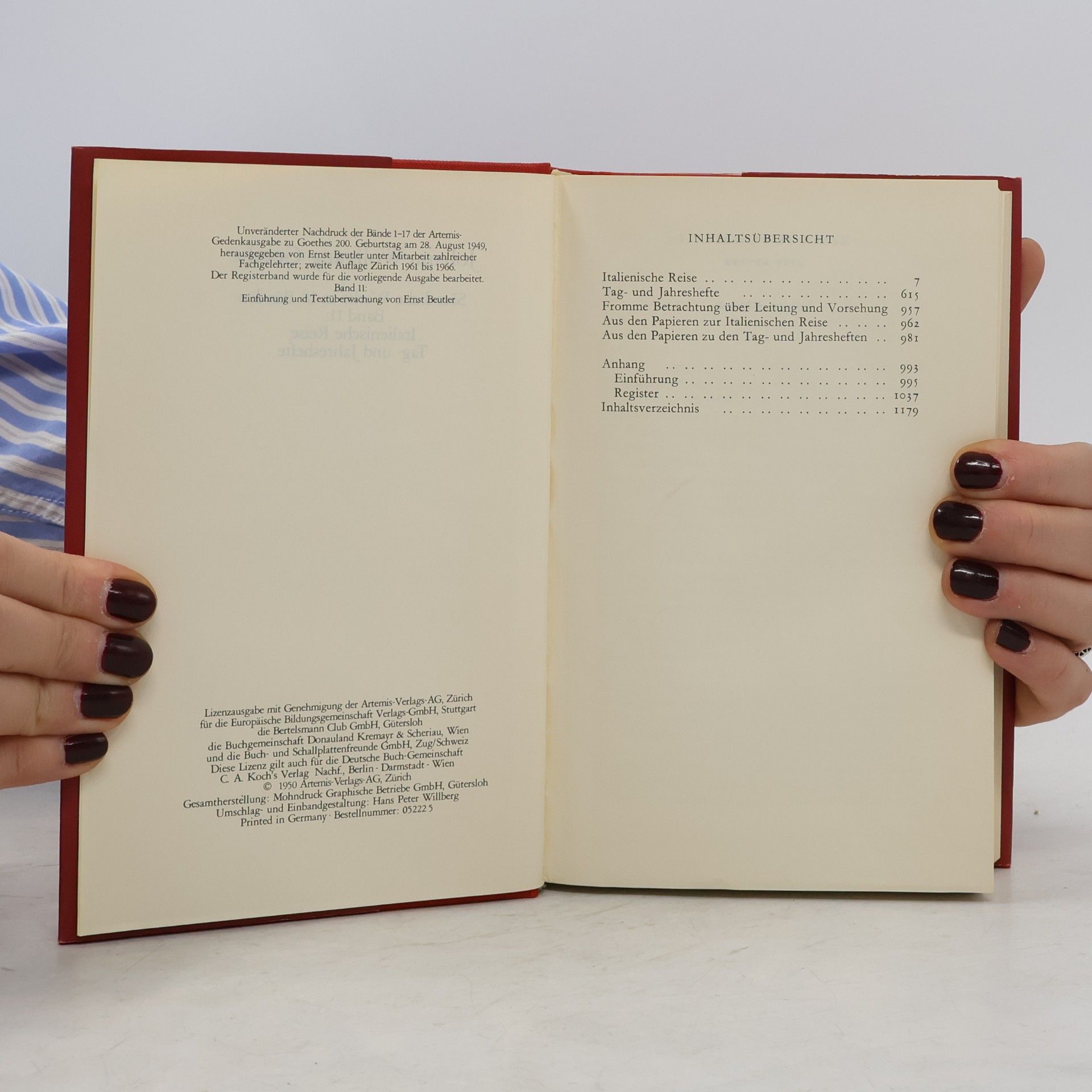 Johann Wolfgang von Goethe Goethe. Sämtliche Werke 11