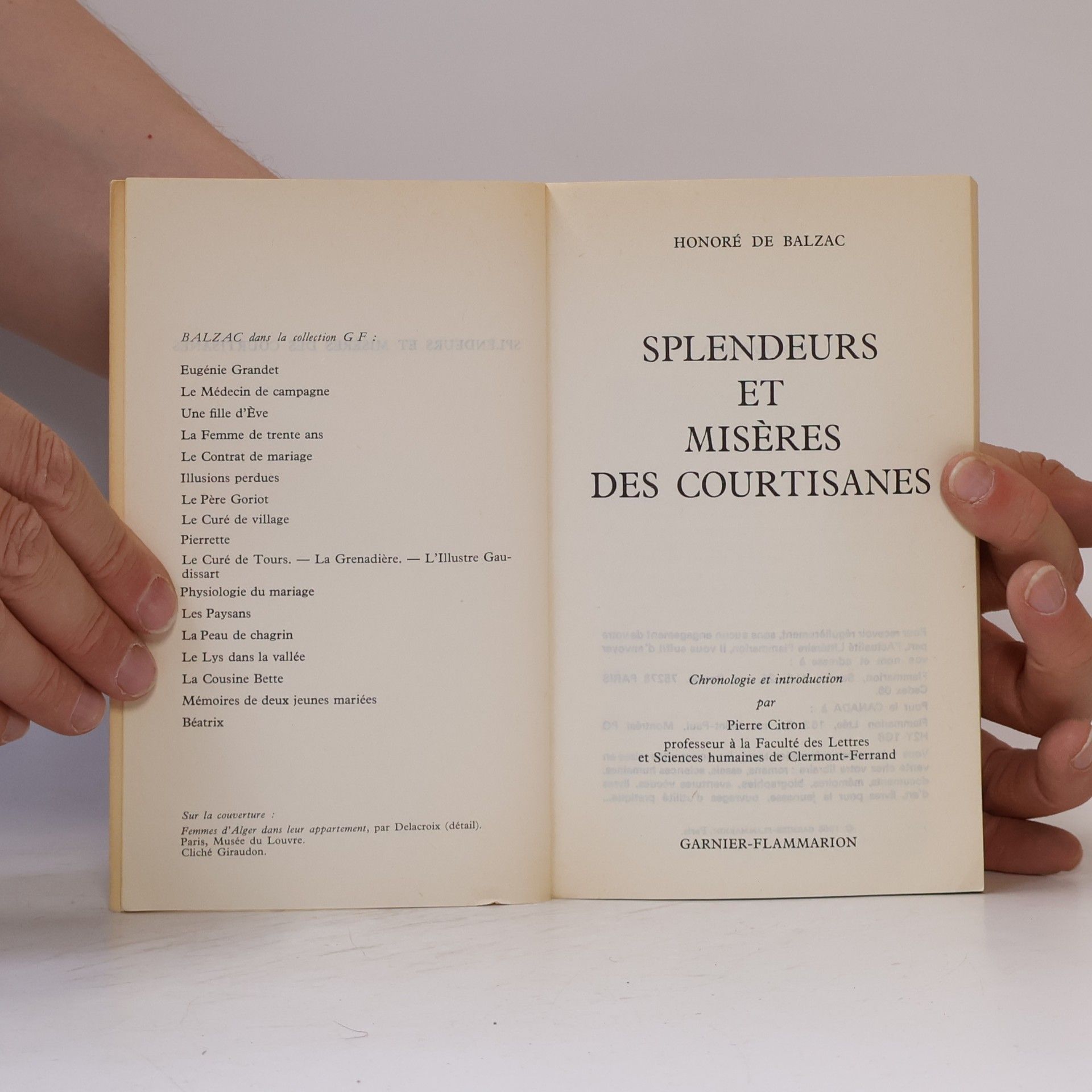 Honoré de Balzac Splendeurs et misères des courtisanes