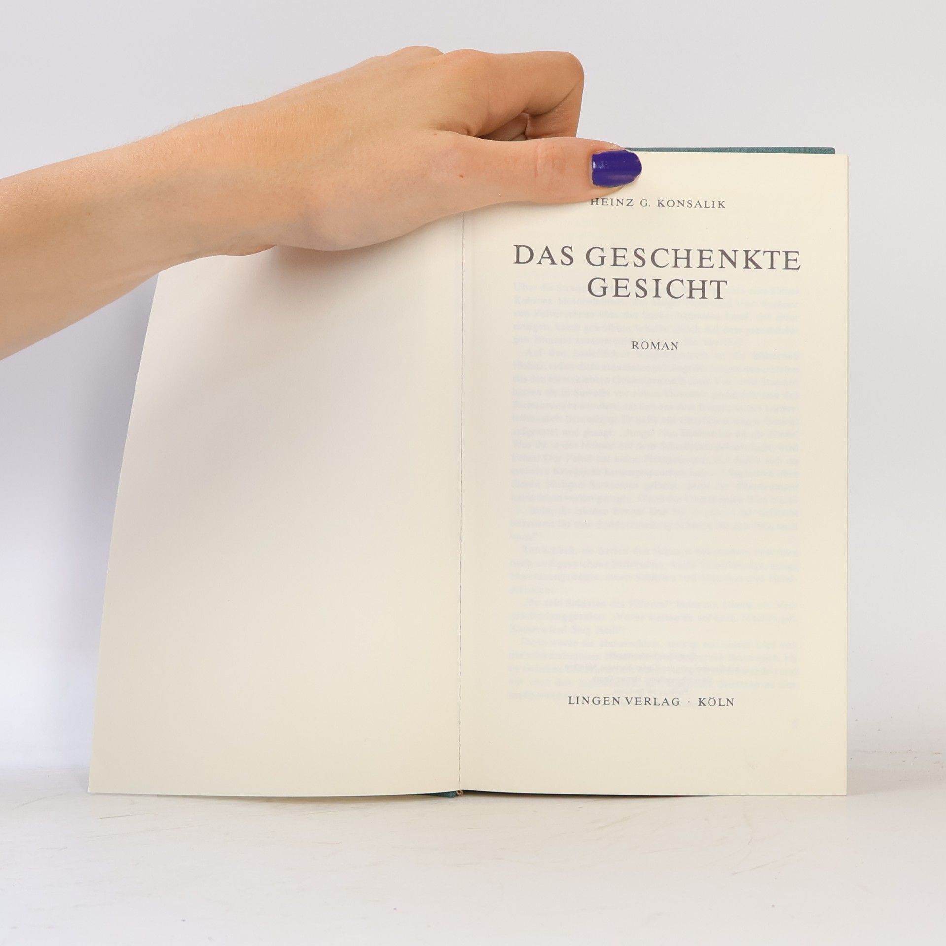 Konsalik Das Geschenkte Gesicht