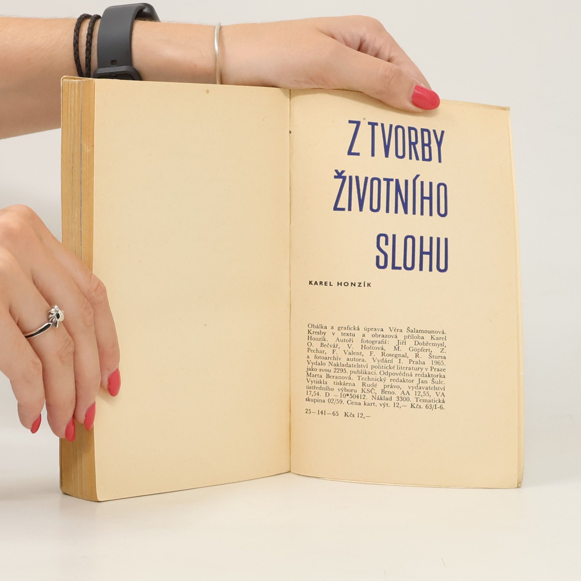 Karel Honzík Z tvorby životního slohu