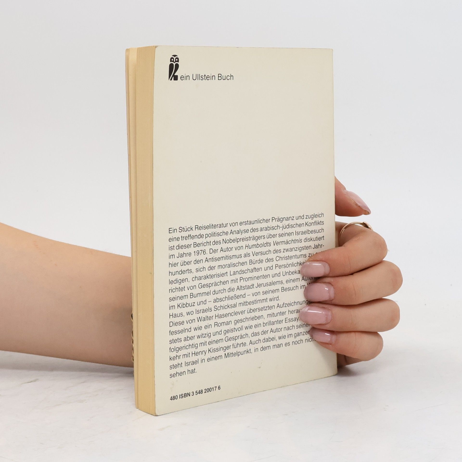Saul Bellow Nach Jerusalem und zurück