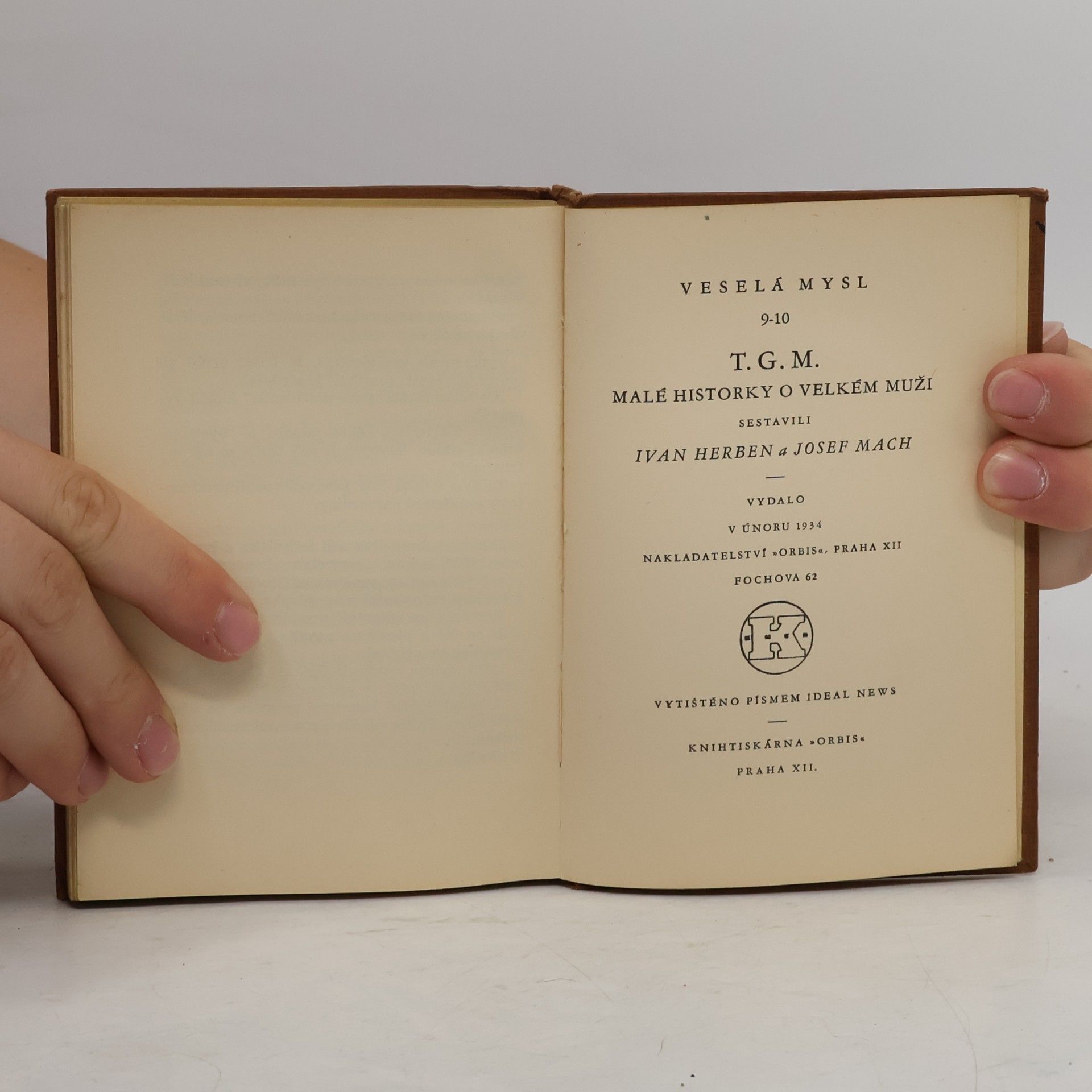 Josef Mach T. G. M. Malé historky o velkém muži