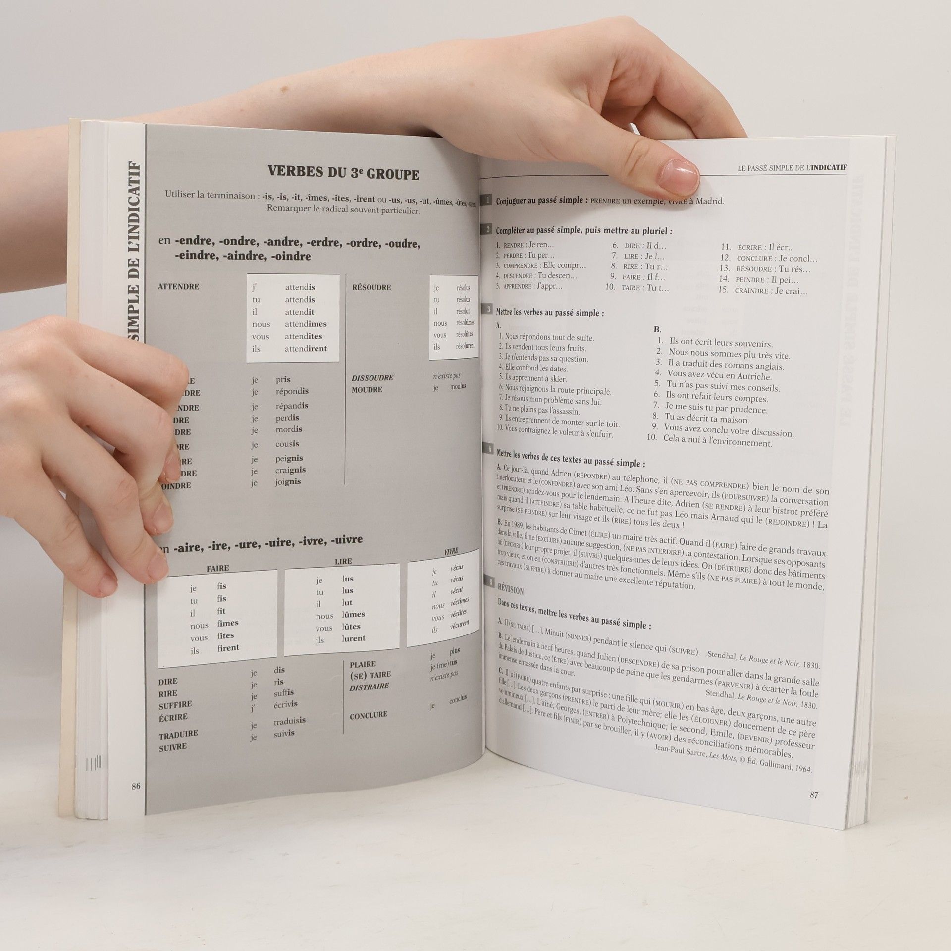 Kolektiv autorů Conjugaison : 350 exercices, Corrigés