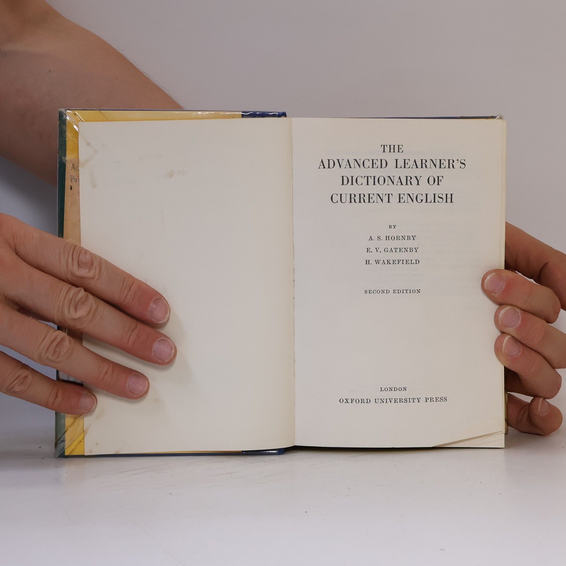 Albert Sydney Hornby The Advanced Learner's Dictionary of Current English