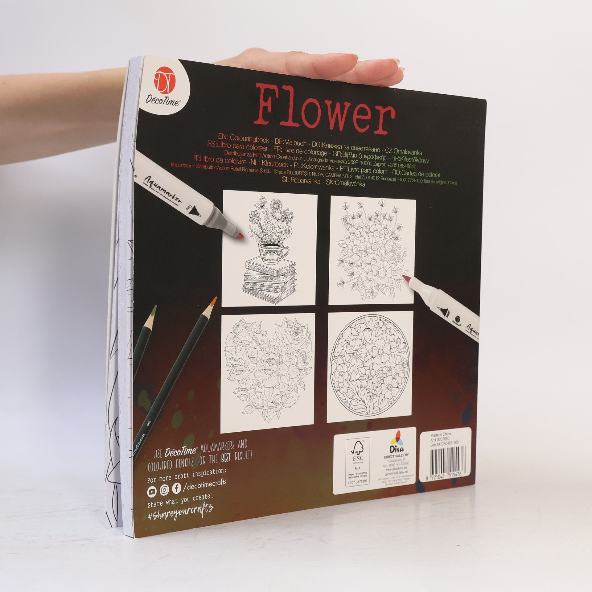 Various authors Colouringbook: Flower