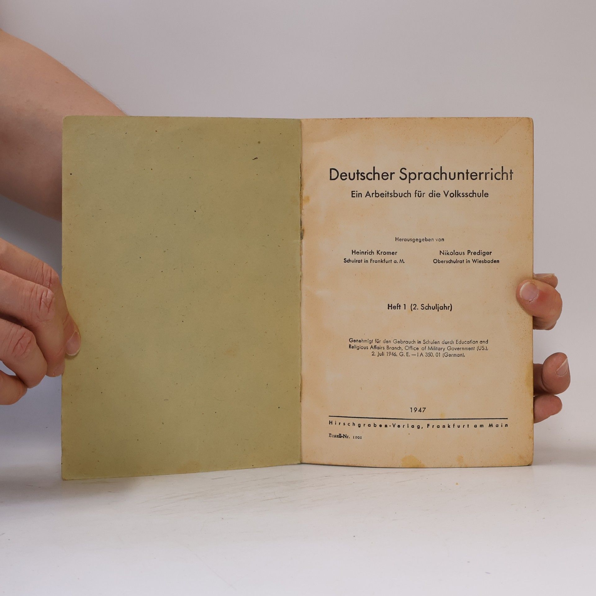 Heinrich Kromer Deutscher Sprachunterricht. Heft 1: 2. Schuljahr