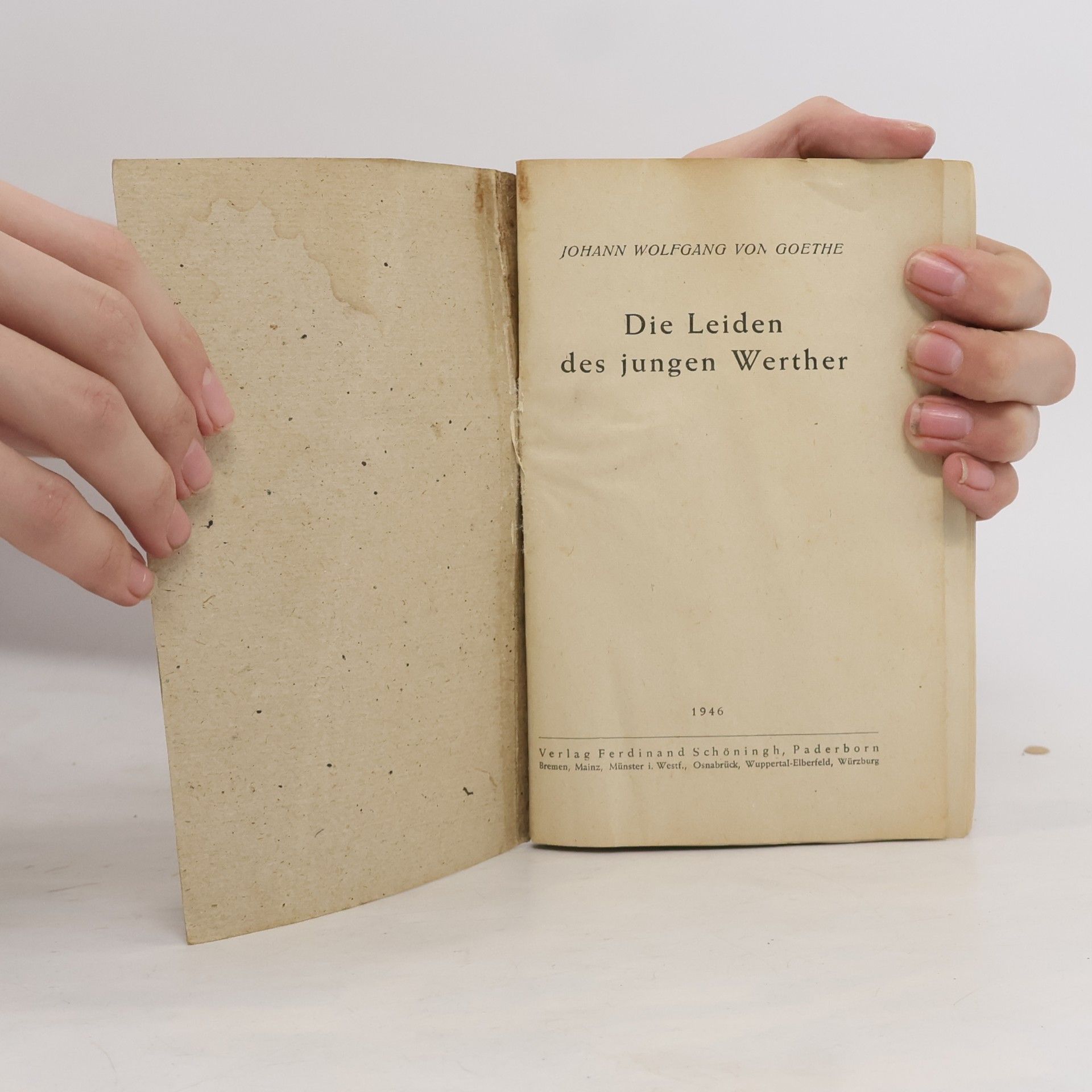 Johann Wolfgang von Goethe Die Leiden des jungen Werther