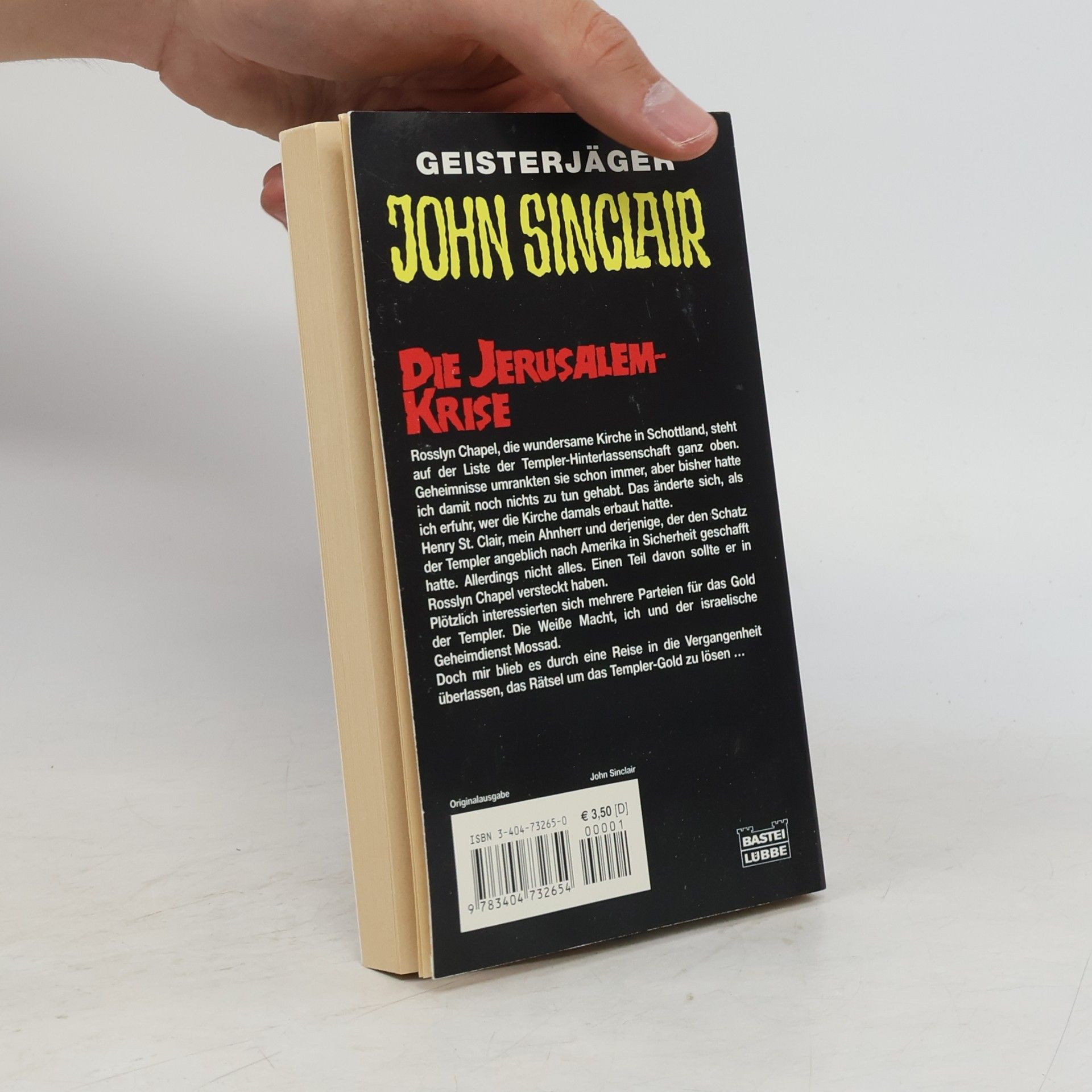 Jason Dark Geisterjäger John Sinclair, Die Jerusalem-Krise. Horror-Roman