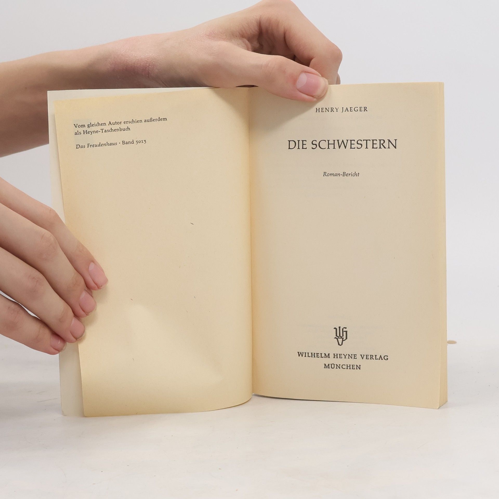 Henry Jaeger Die Schwestern