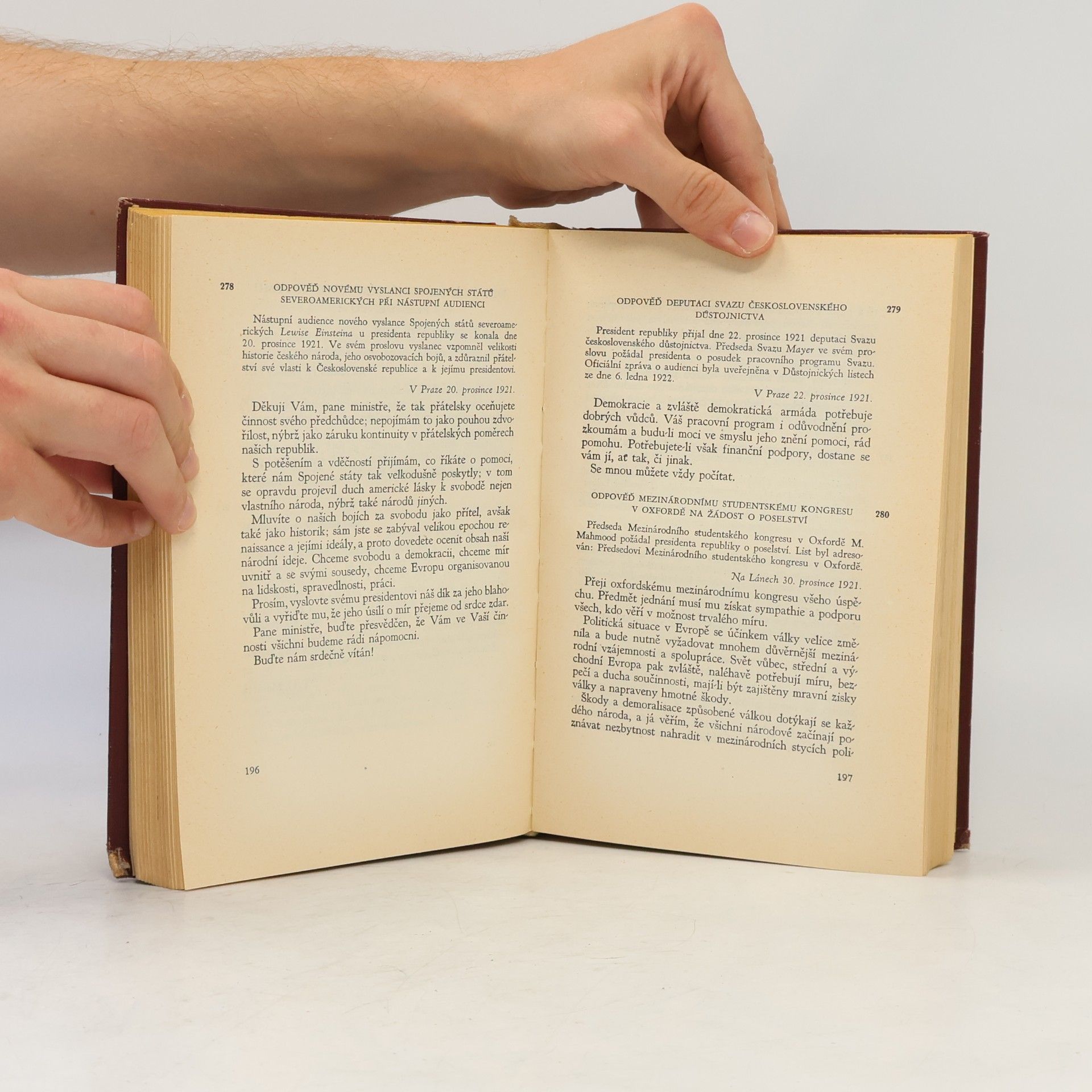 Masaryk T. G. Cesta demokracie. Soubor projevů za republiky. Svazek druhý. 1921-1923