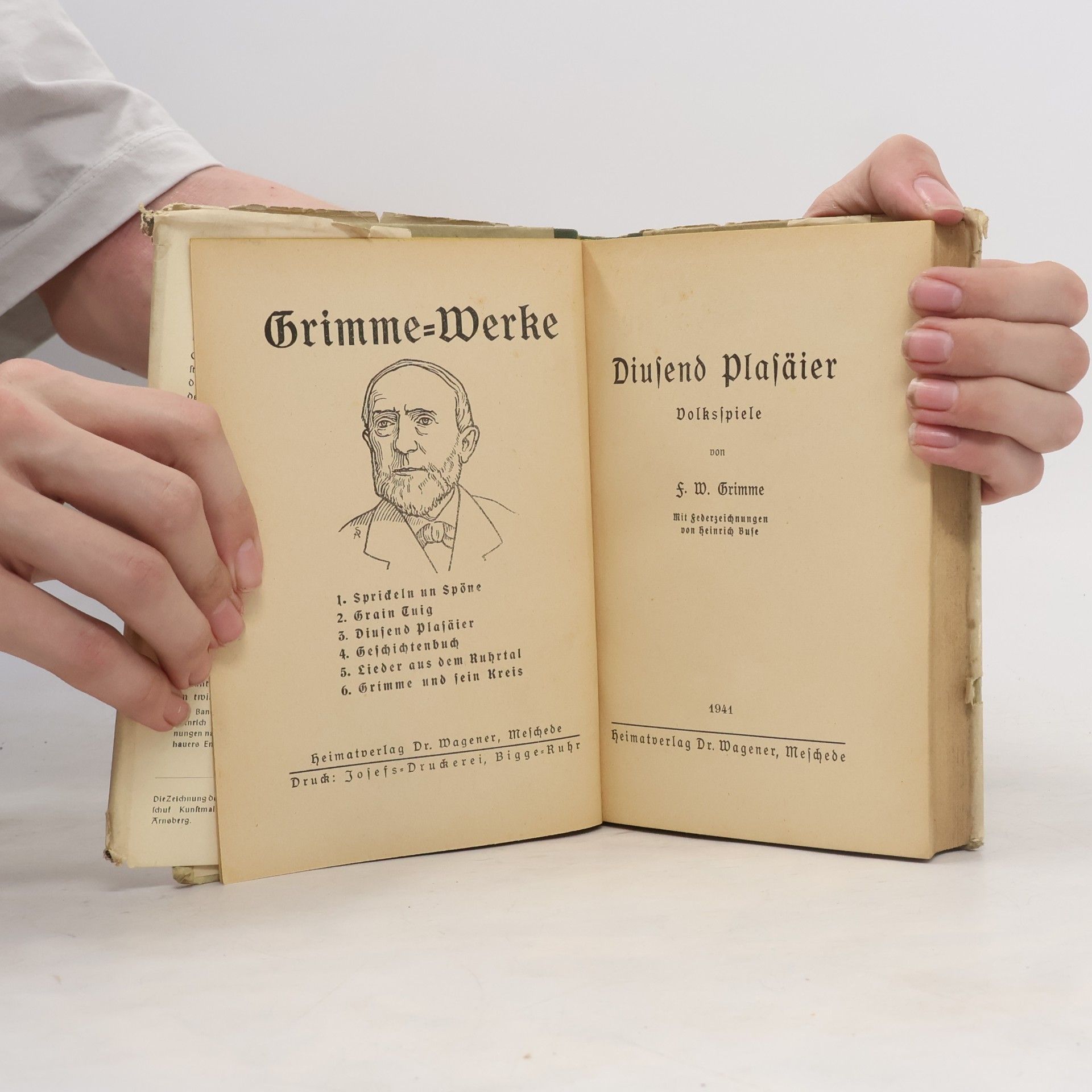 Friedrich Wilhelm Grimme Diusend Plasäier