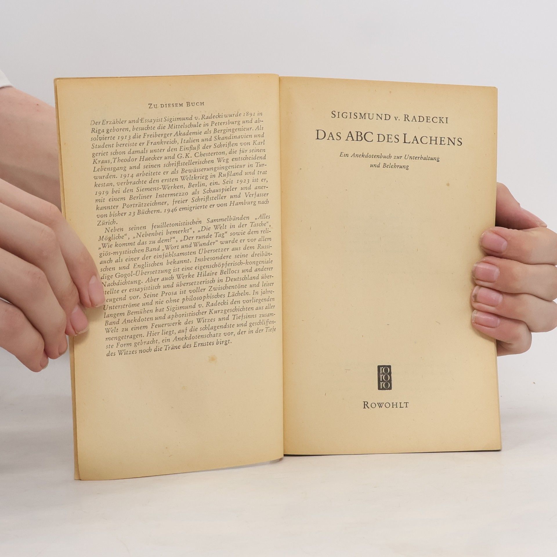 Sigismund von Radecki Das ABC des Lachens