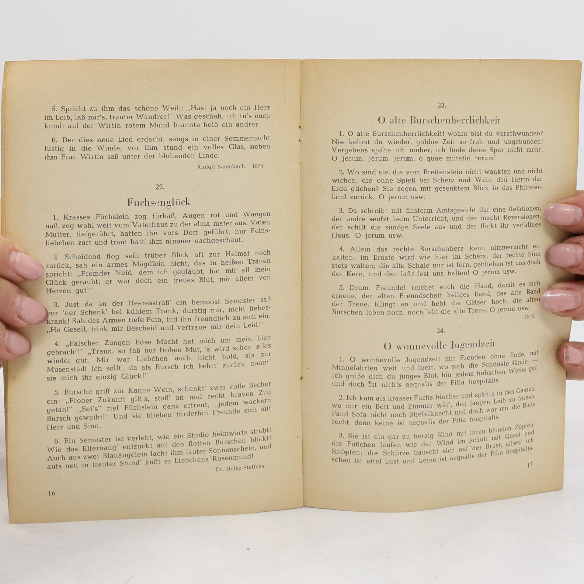 kolektiv Liederheft des A.H.B. Rheinland Köln