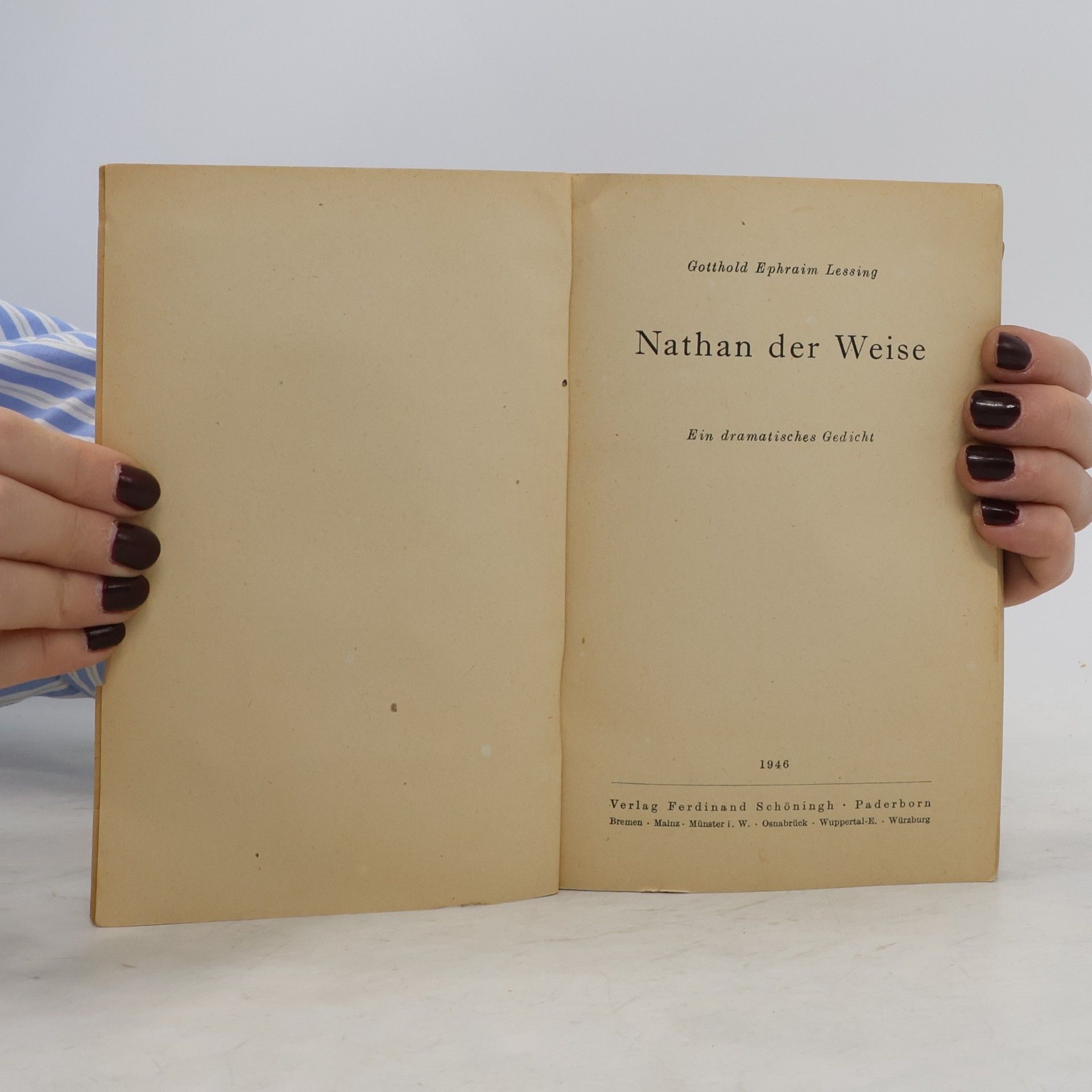 Gotthold Ephraim Lessing Nathan der Weise