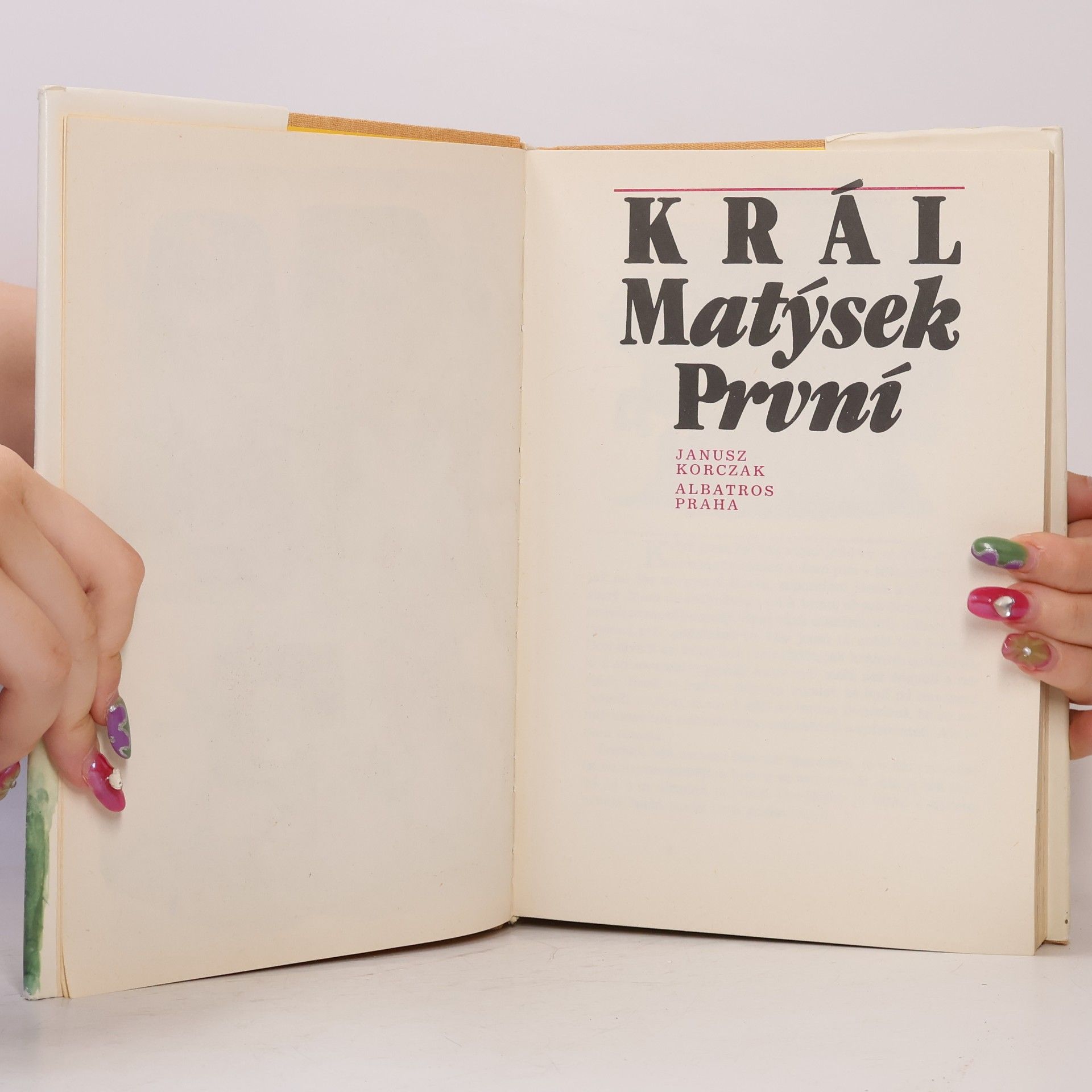 Autores varios Král Matýsek První